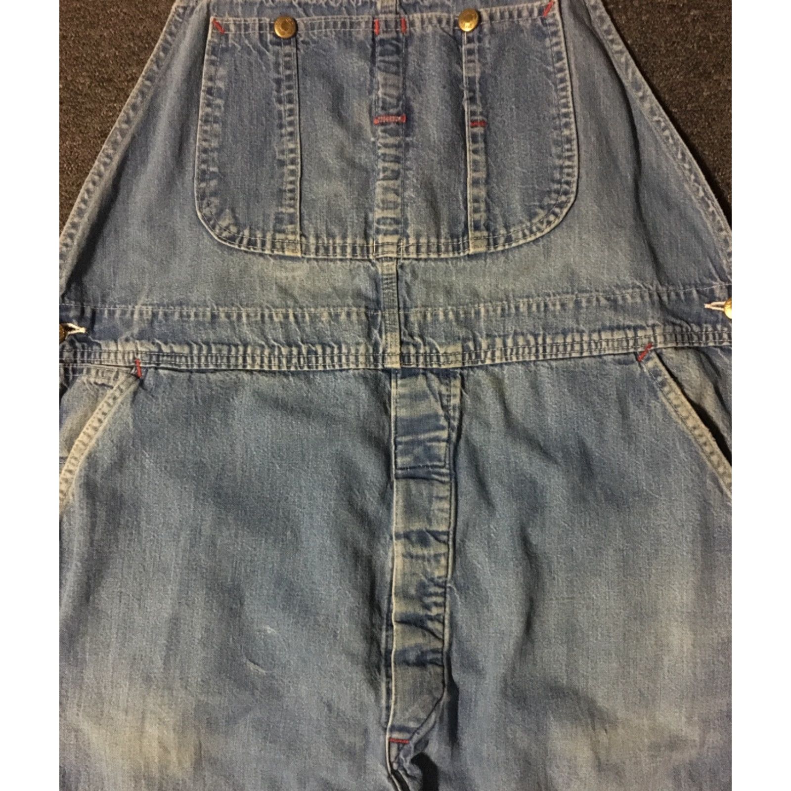 Vintage VINTAGE Union Made Denim Overalls Shirt Mens 40 Blue 29in Inseam 60s 70s Grunge Punk Biker USA American Vintage Size US 40 / EU 56 - 5 Thumbnail
