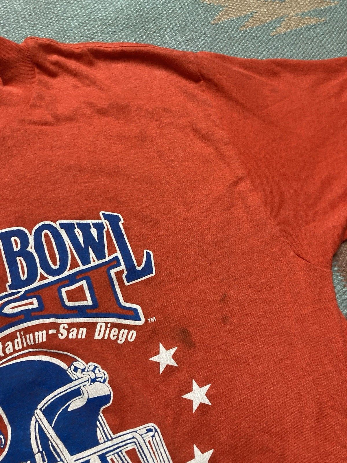 Vintage 80s t shirt Denver broncos Super Bowl 1988 single stitch M Size US M / EU 48-50 / 2 - 6 Thumbnail