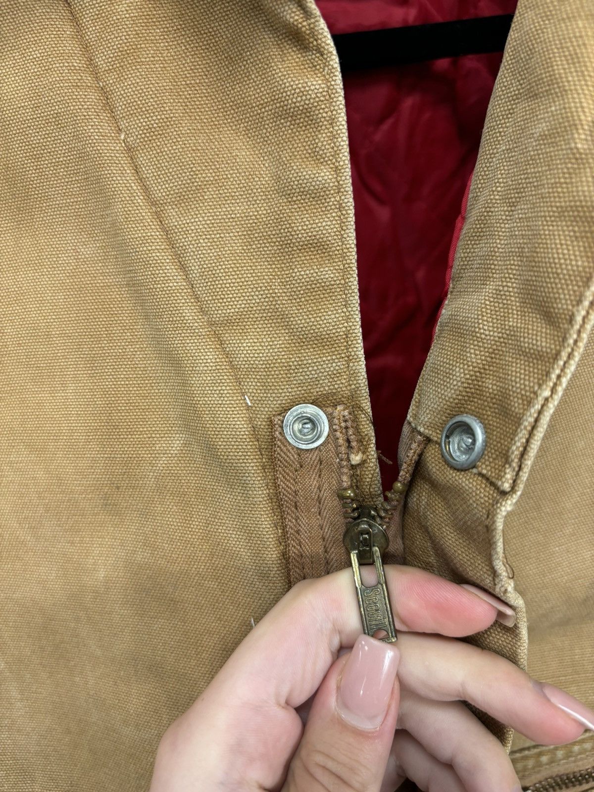 Carhartt Vintage Carhartt 80s USA Boxy Fit Cropped Detroit Jacket Size US L / EU 52-54 / 3 - 17 Thumbnail