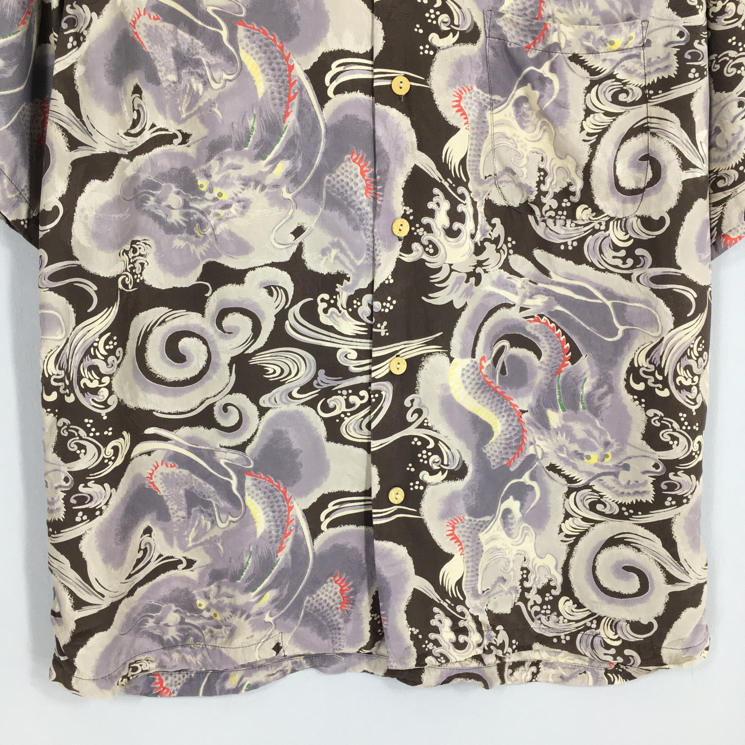 Other Vintage 80s Rockabilly Hawaiian Aloha Dragon Shirt Medium Size US M / EU 48-50 / 2 - 4 Thumbnail