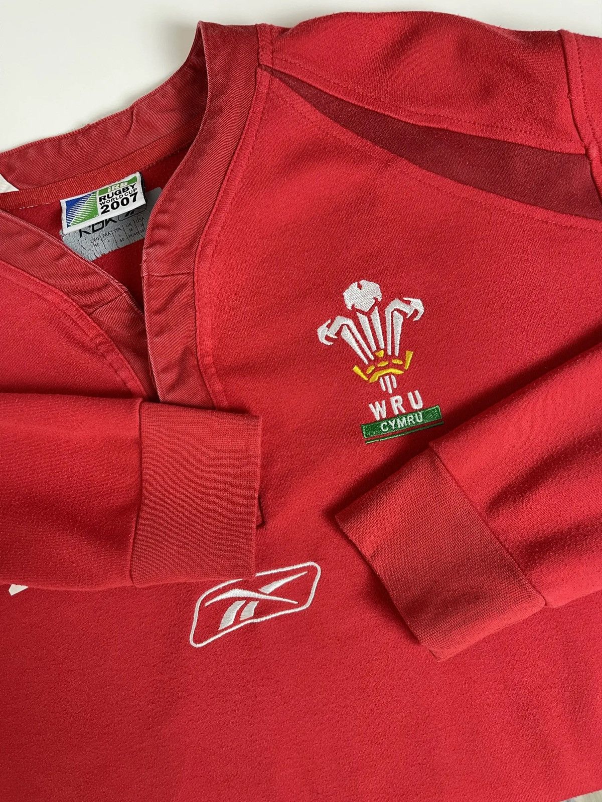 Reebok Vintage Y2k Reebok Rugby Shirt 2007 Size US L / EU 52-54 / 3 - 4 Thumbnail