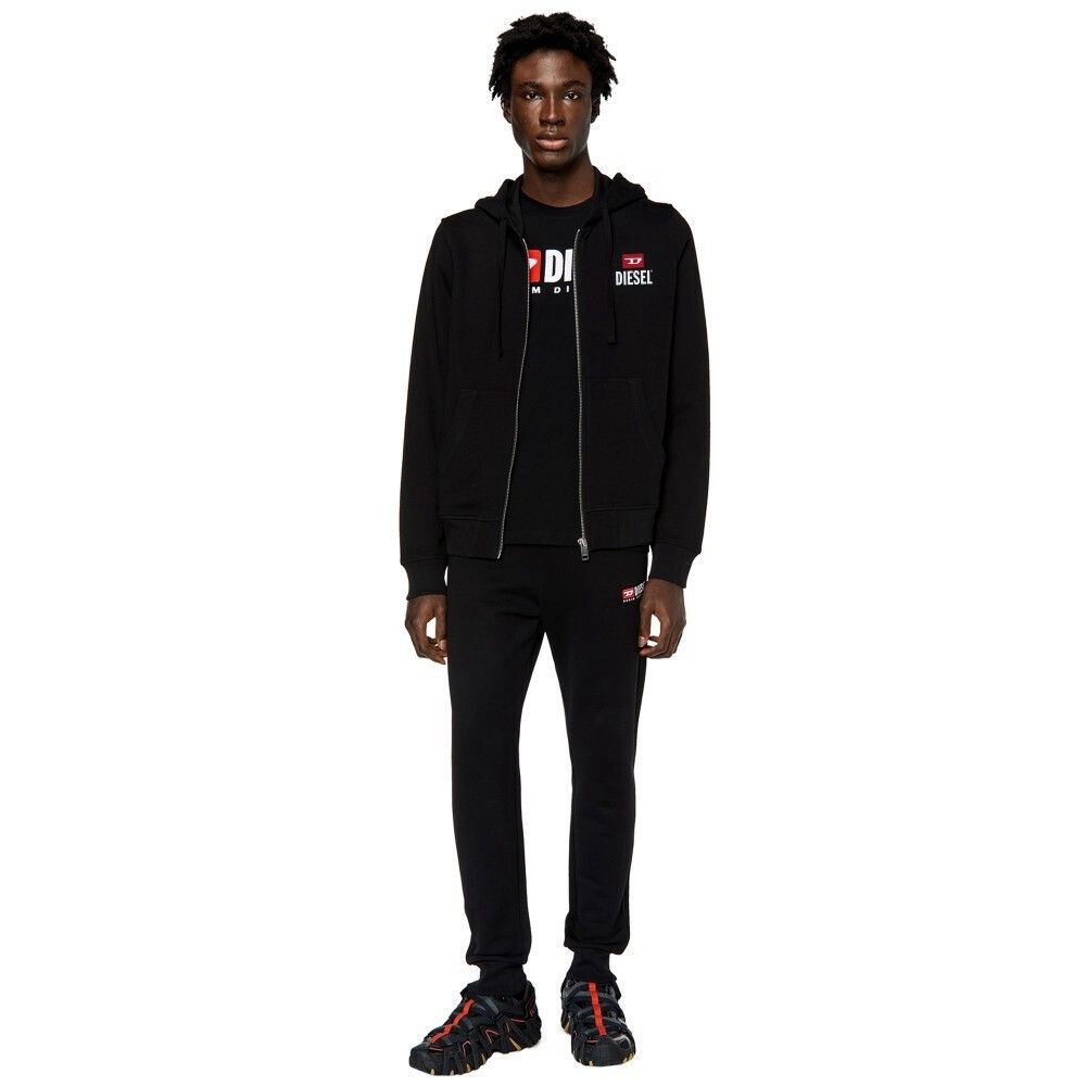 Diesel 🇺🇸 NWT❗️Diesel Full Zip Hoodie Black For Successful Living Y2K Size US L / EU 52-54 / 3 - 5 Thumbnail