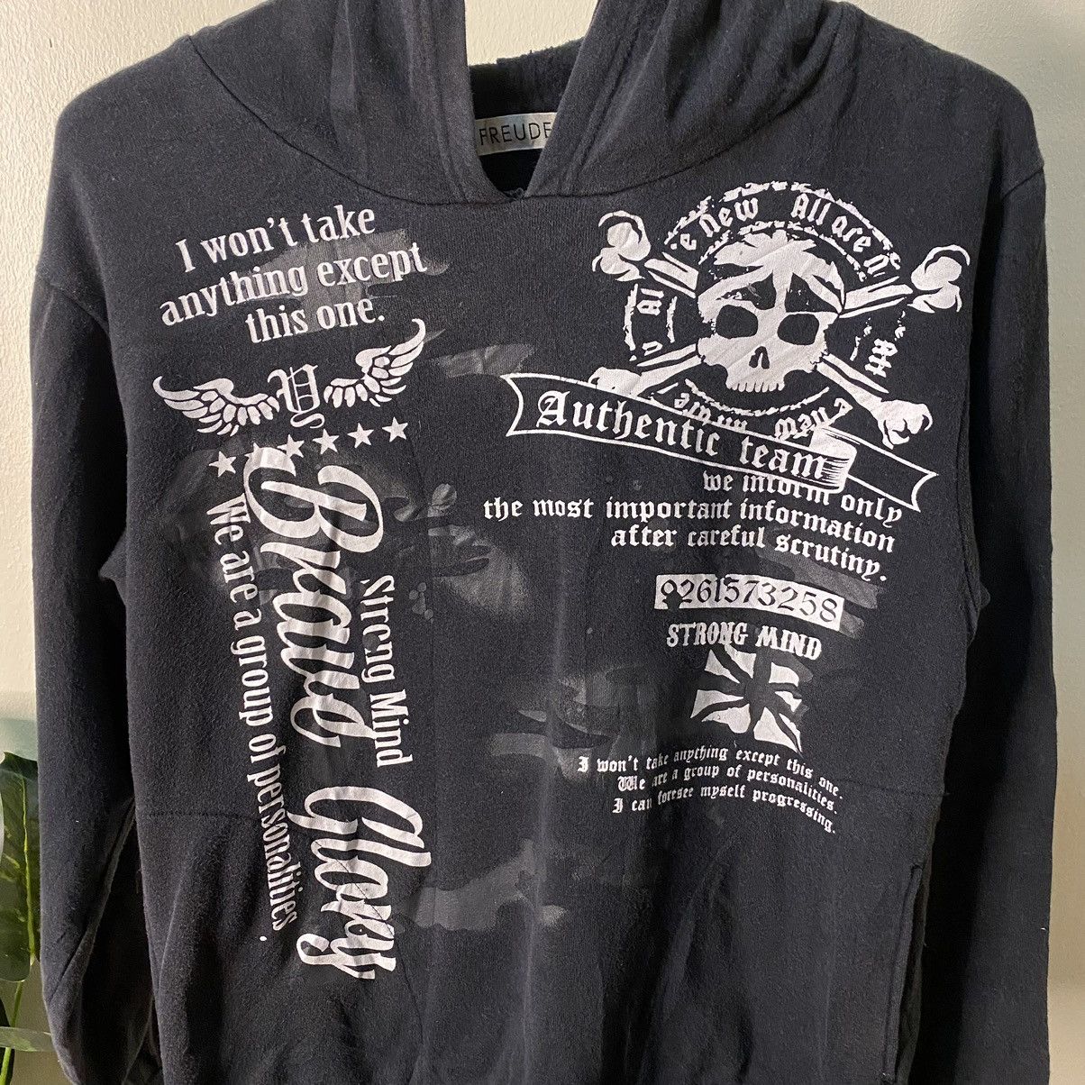 If Six Was Nine × Japanese Brand × Seditionaries Japanese Brand Freude Seditionaries Poem Cyber Gothic Hoodie Size US S / EU 44-46 / 1 - 3 Thumbnail