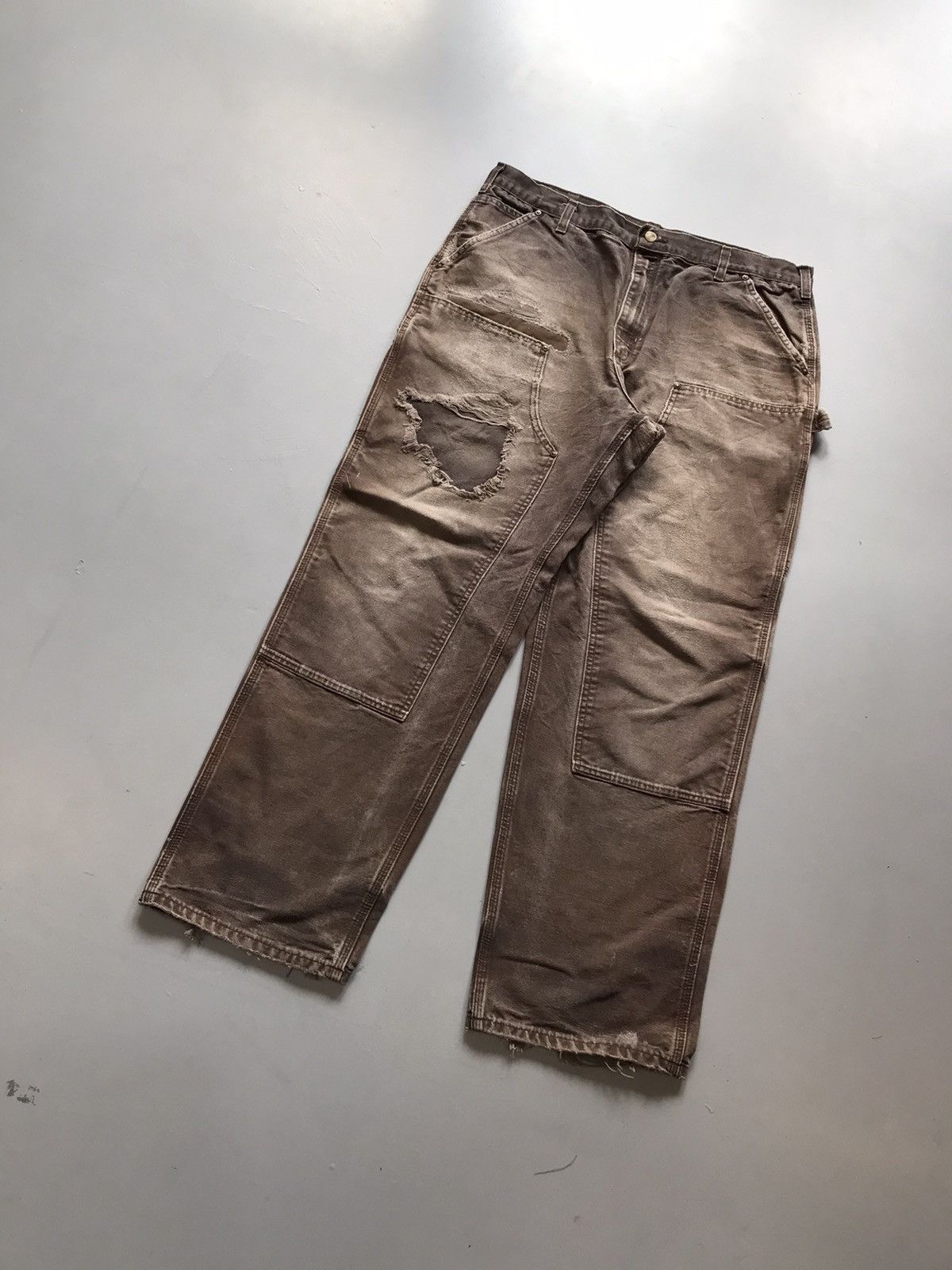 Carhartt Vintage Carhartt B136 DKB double knee workwear Size US 40 / EU 56 - 3 Thumbnail