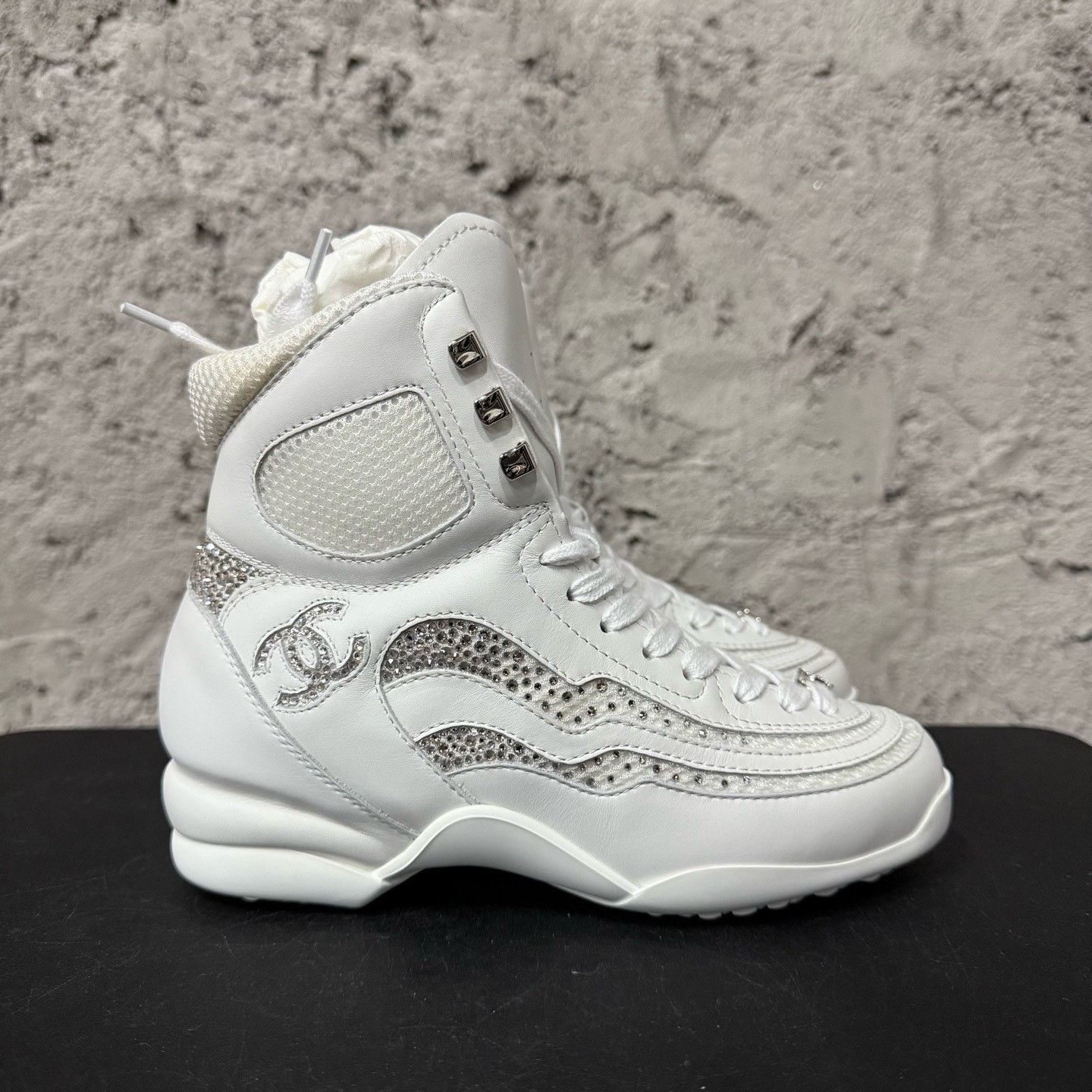 Chanel Chanel Coco Neige Diamond Shoes Size US 4.5 / IT 34.5 - 1 Thumbnail