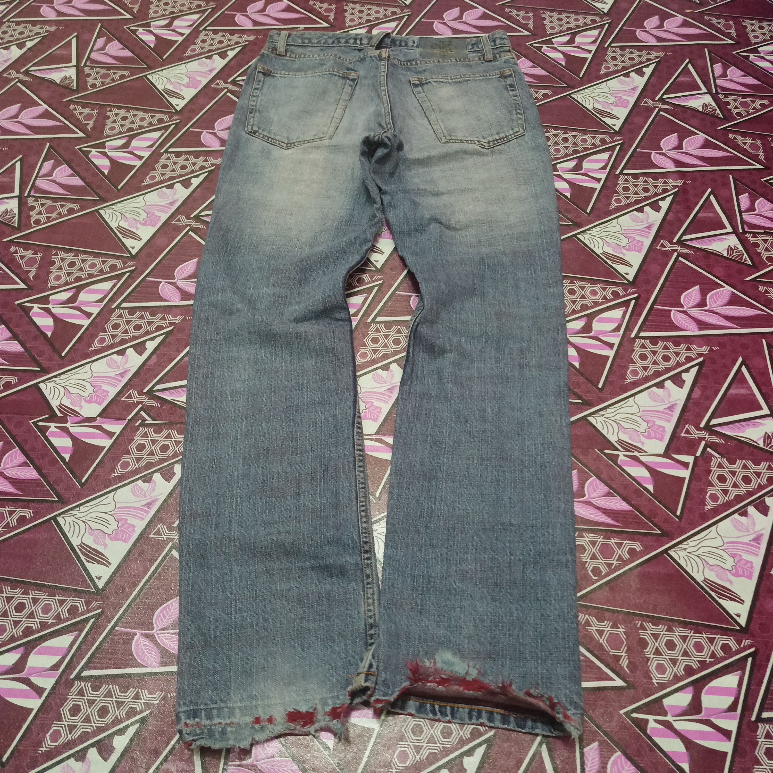 PPFM Rare PPFM Rock n Roll Jeans two tone colour distressed Size US 30 / EU 46 - 13 Thumbnail
