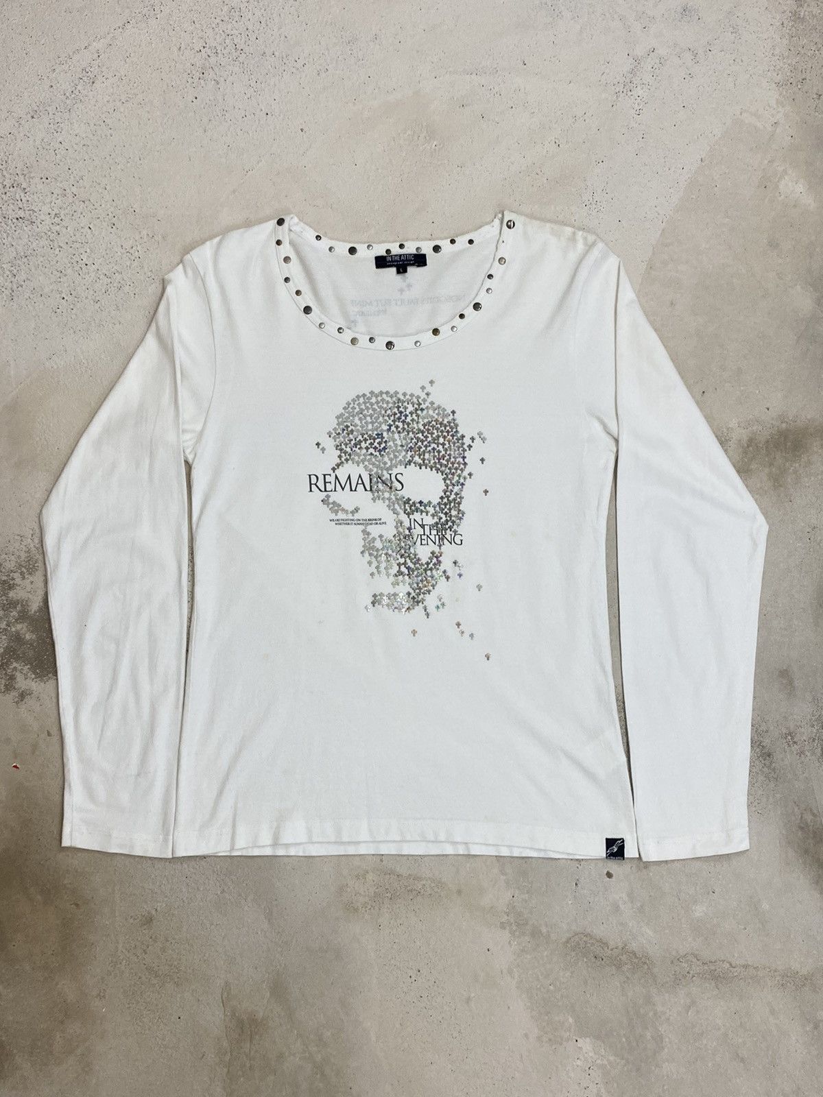 Pre-owned Hysteric Glamour X If Six Was Nine In The Attic Japan Remain In The Evening Art Cross Puzzle In White