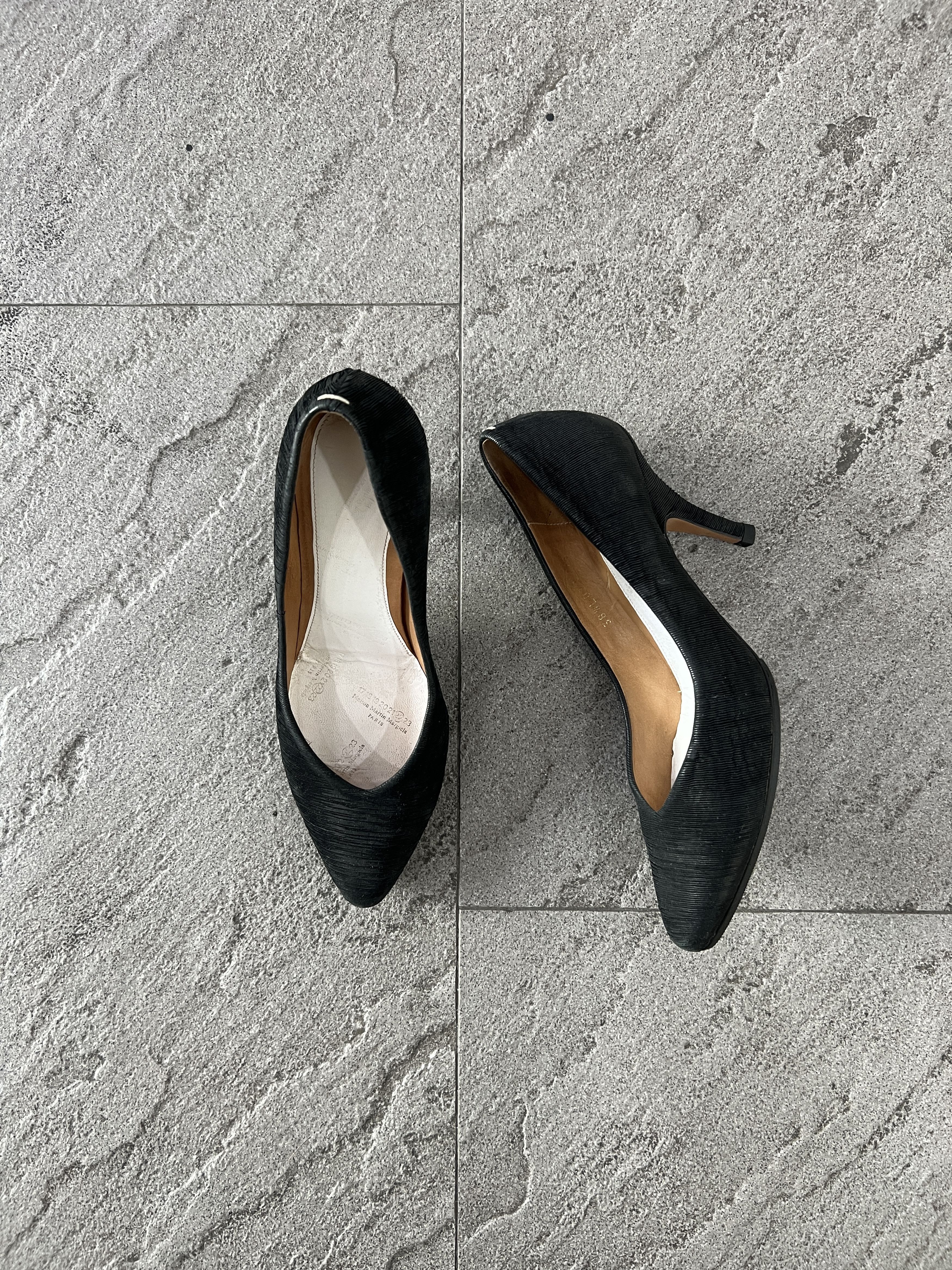 Maison Margiela Maison Margiela 22 Black Leather Pumps Heels EU35 Size US 5 / IT 35 - 2 Thumbnail