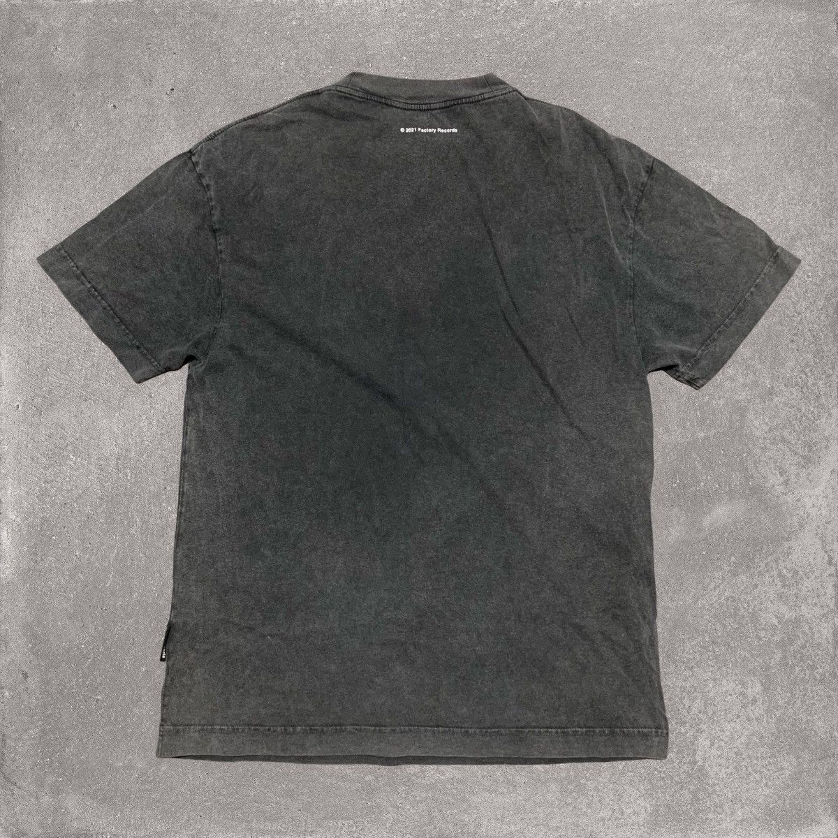 Palm Angels Palm Angels Small Factory Records Vintage Grey Tee Size US S / EU 44-46 / 1 - 2 Thumbnail