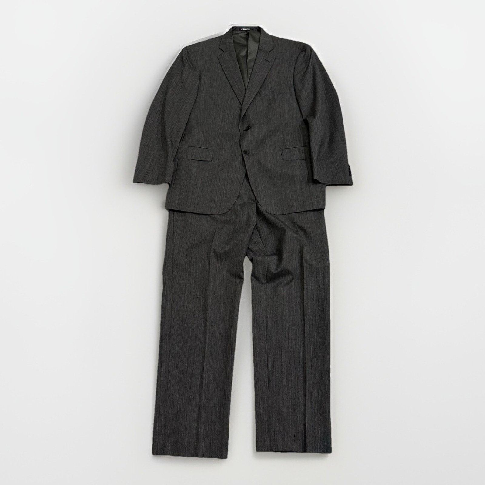 Hart Schaffner Marx Hart Schaffner Marx Suit Mens 42R Charcoal Black 2 PC NWT Size 42R - 1 Thumbnail