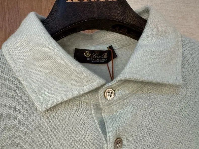 Loro Piana Loro Piana Cashmere Knit Polo Shirt. Size US XL / EU 56 / 4 - 4 Thumbnail