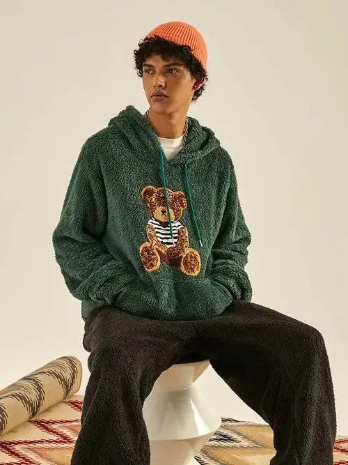 Designer #20 Hoodie Fluffy Teddy Bear Sweetshirt Size US M / EU 48-50 / 2 - 3 Thumbnail