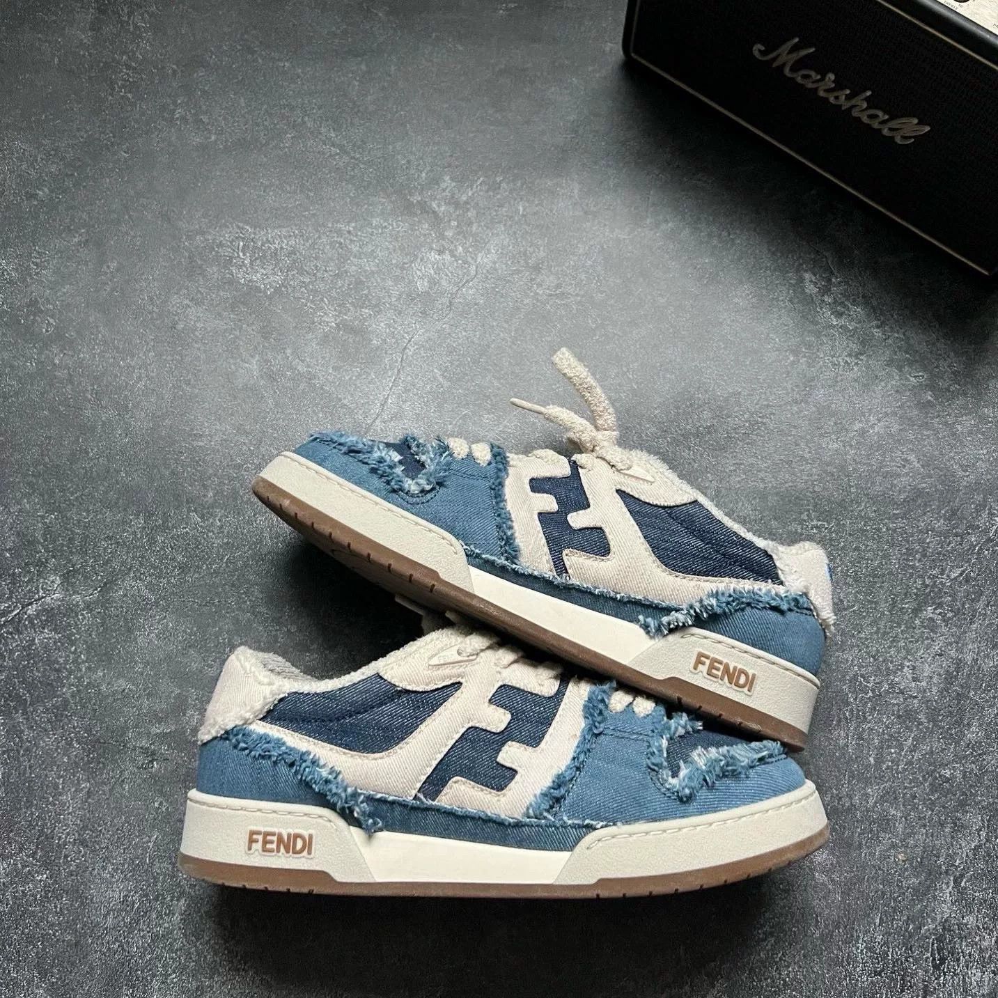 Fendi Fendi Denim Blue Lowtop Sneakers 39 Men Size US 6.5 / EU 39-40 - 1 Thumbnail