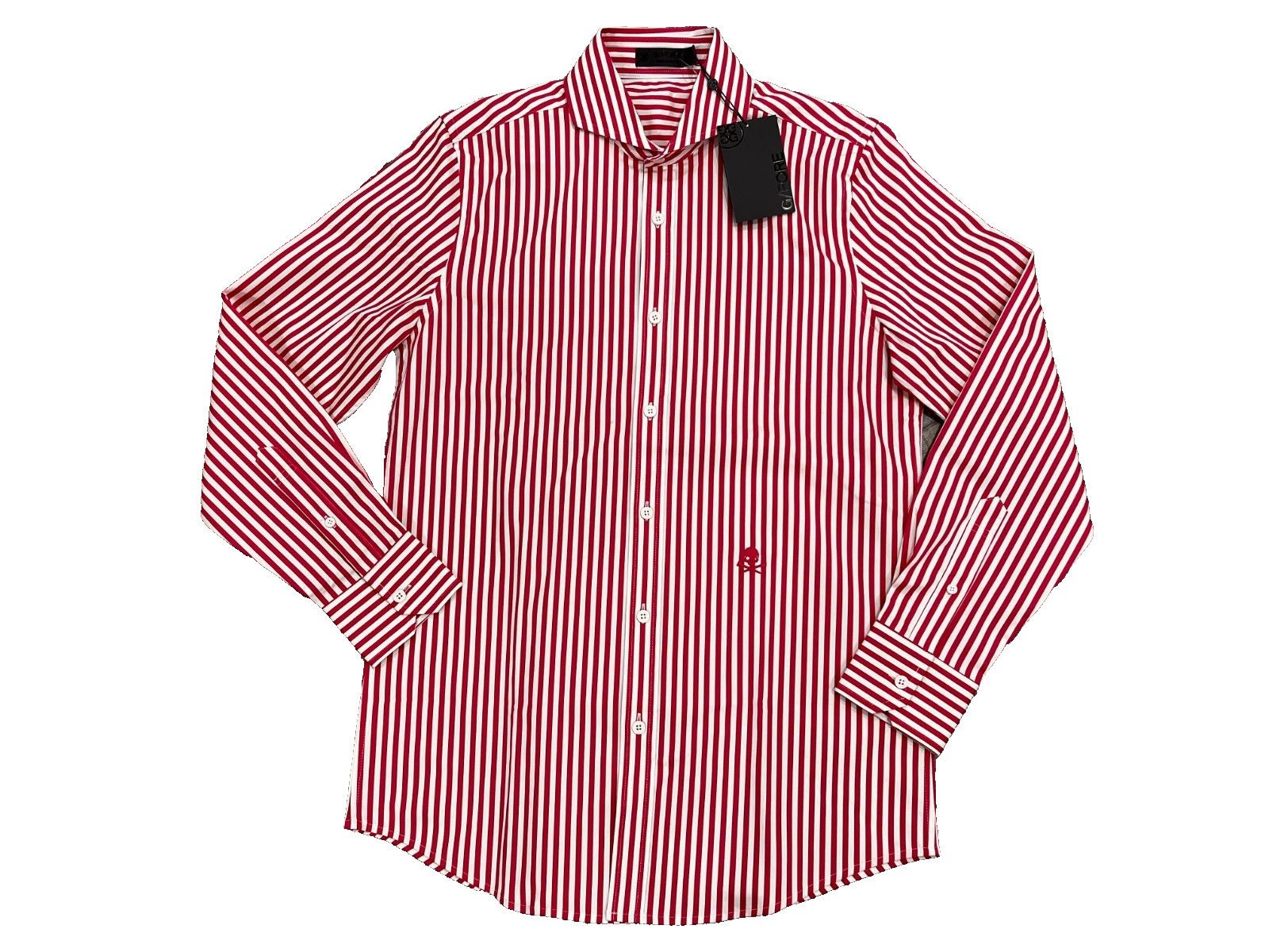G/FORE G/FORE Striped Skull Embroidered Button Shirt Pink White S Size US S / EU 44-46 / 1 - 1 Thumbnail