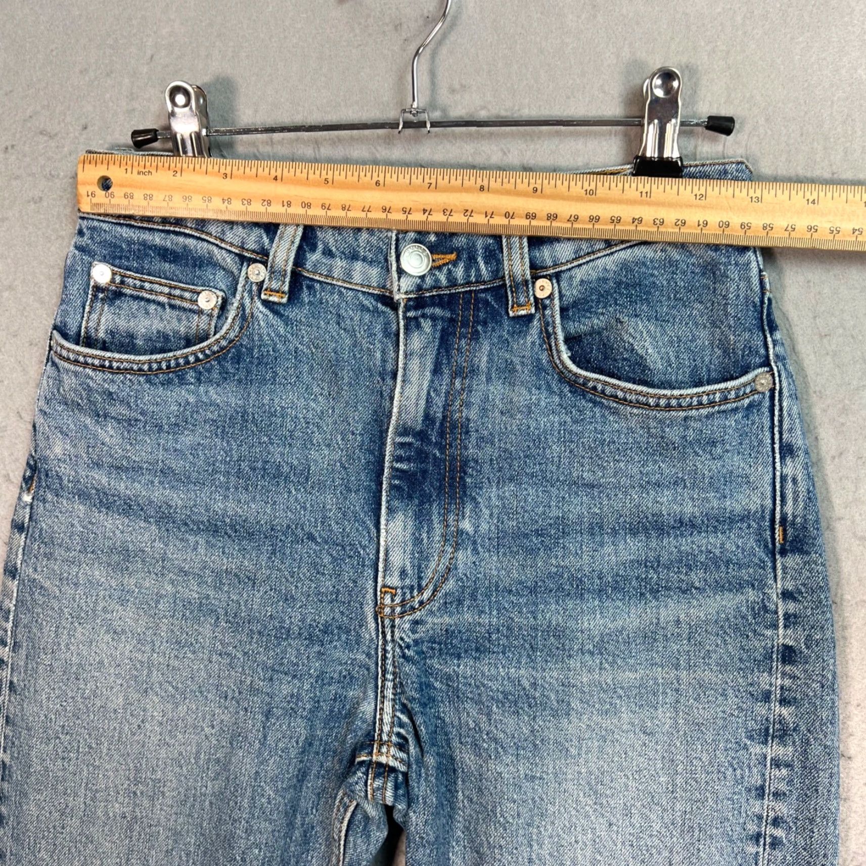 Arket VINTAGE Arket Women’s Jeans Denim 26 High-Waisted Blue Straight Leg Adult 26 Denim Blue Women Size 26" / US 2 / IT 38 - 6 Thumbnail
