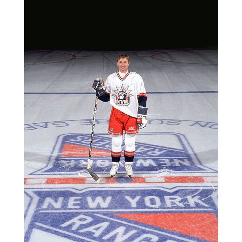 NHL × Starter New York Rangers 90s STARTER satin bomber M blue hockey vtg Size US M / EU 48-50 / 2 - 3 Thumbnail