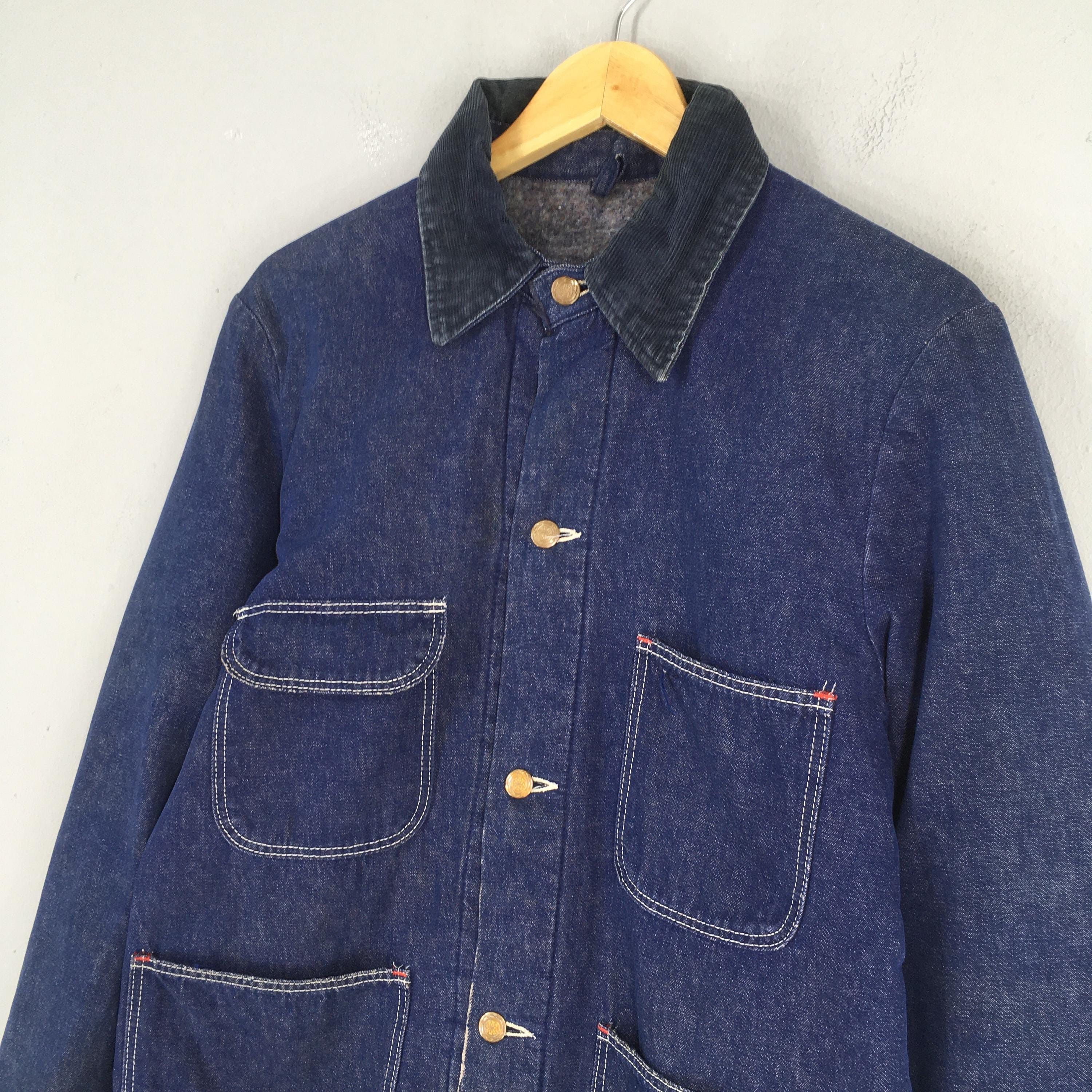 Wrangler 80s Wrangler Sanforized Blue Chore Denim Jacket Medium Size US M / EU 48-50 / 2 - 3 Thumbnail