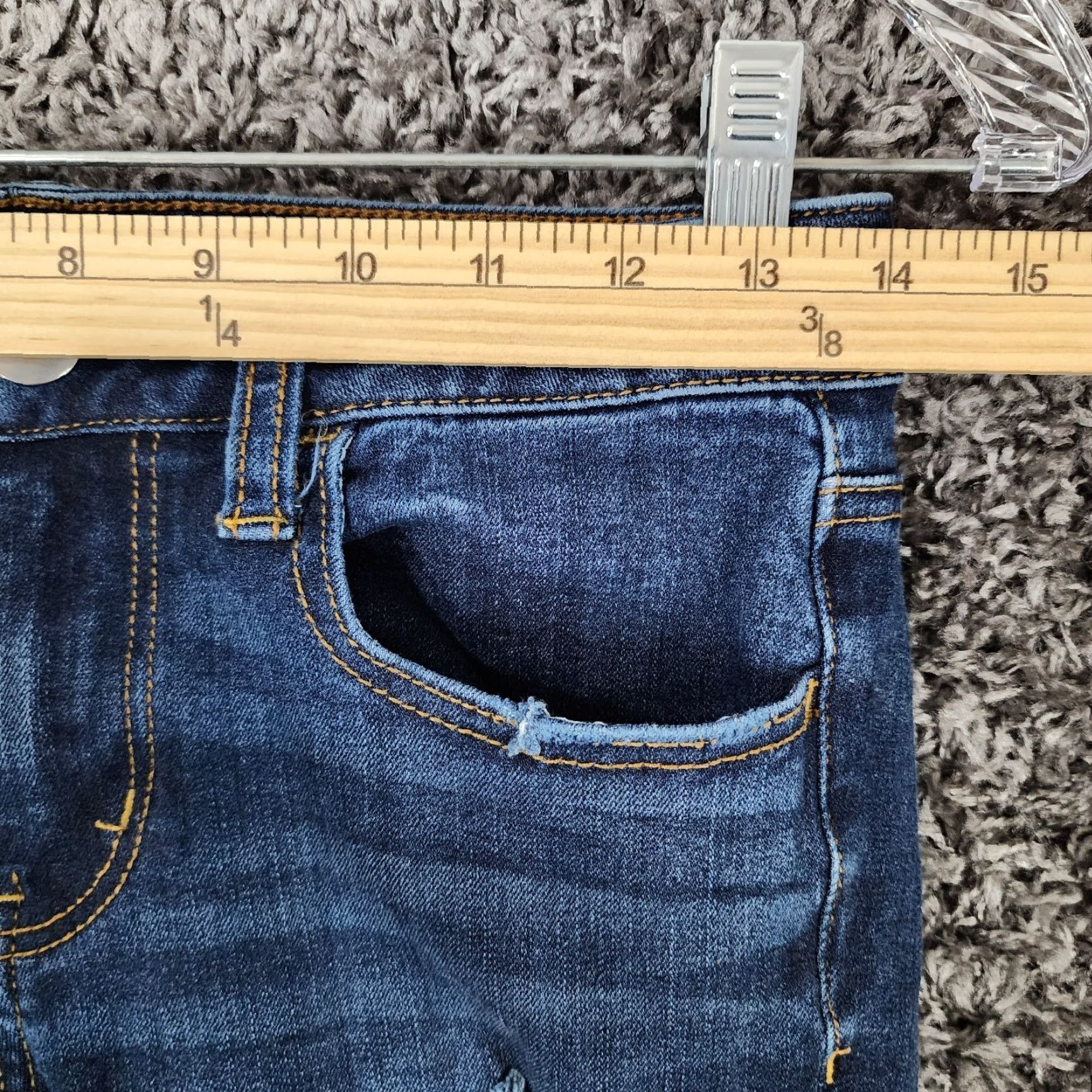 American Eagle Outfitters AMERICAN EAGLE DISTRESSED 360 SUPER STRETCH BLUE JEAN JEGGINGS WOMENS SIZE 2 Size 26" / US 2 / IT 38 - 4 Thumbnail