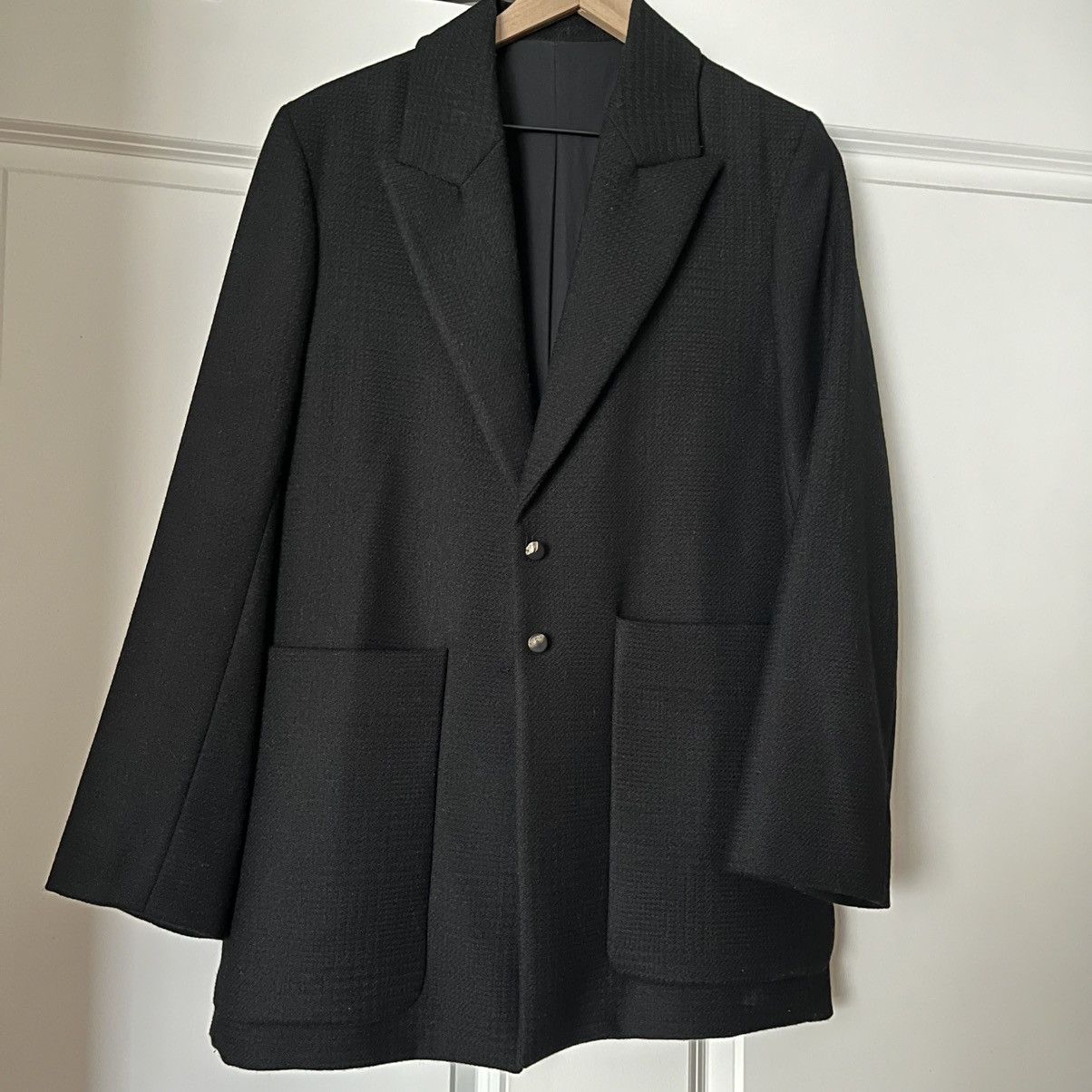 Studio Nicholson Studio Nicholson Black Acre Wool Blazer Size S / US 4 / IT 40 - 1 Thumbnail