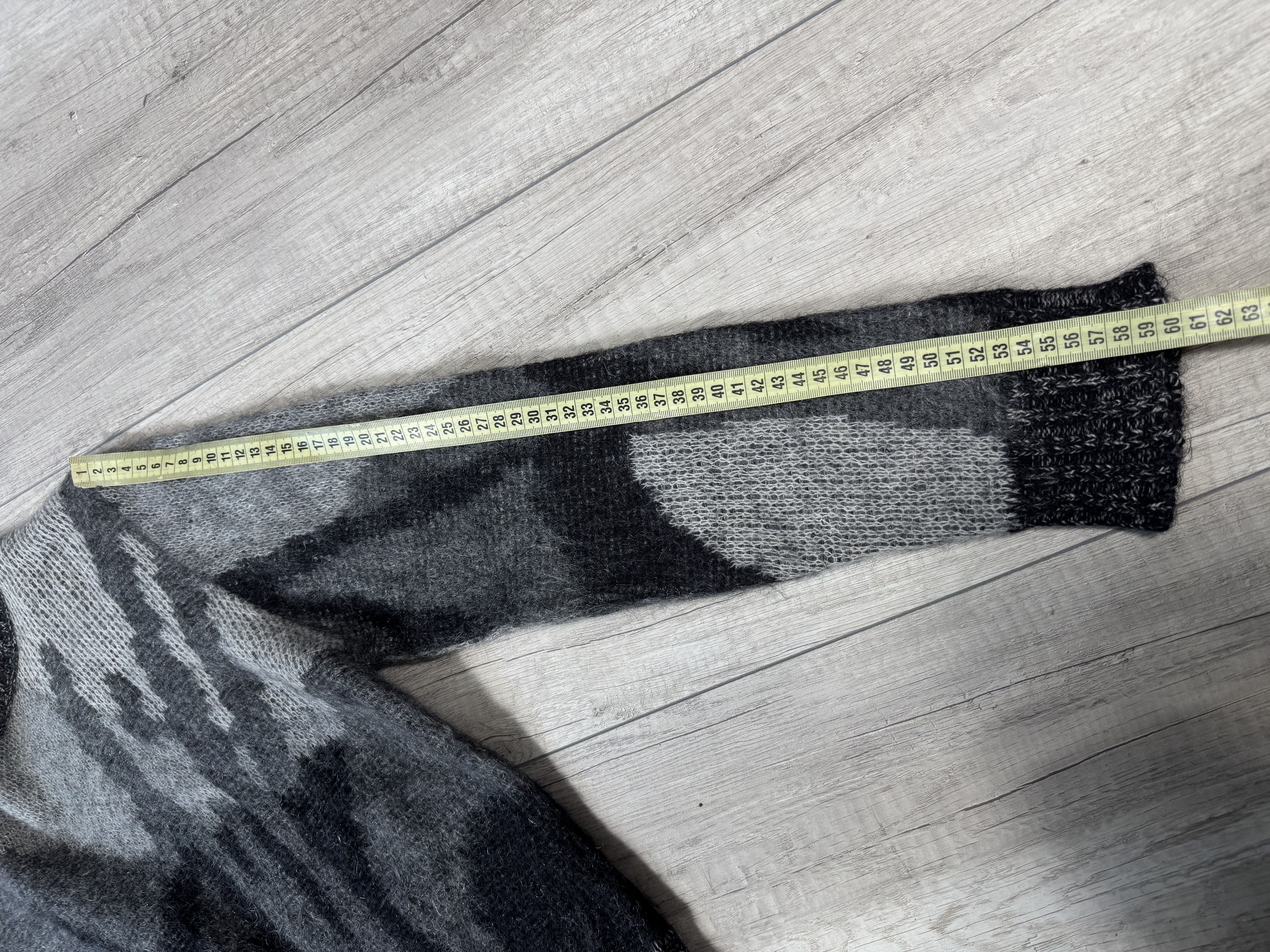 Other SCAGLIONE Mohair Merino Wool Camo Cropped Sweater Oversized Size S / US 4 / IT 40 - 10 Thumbnail