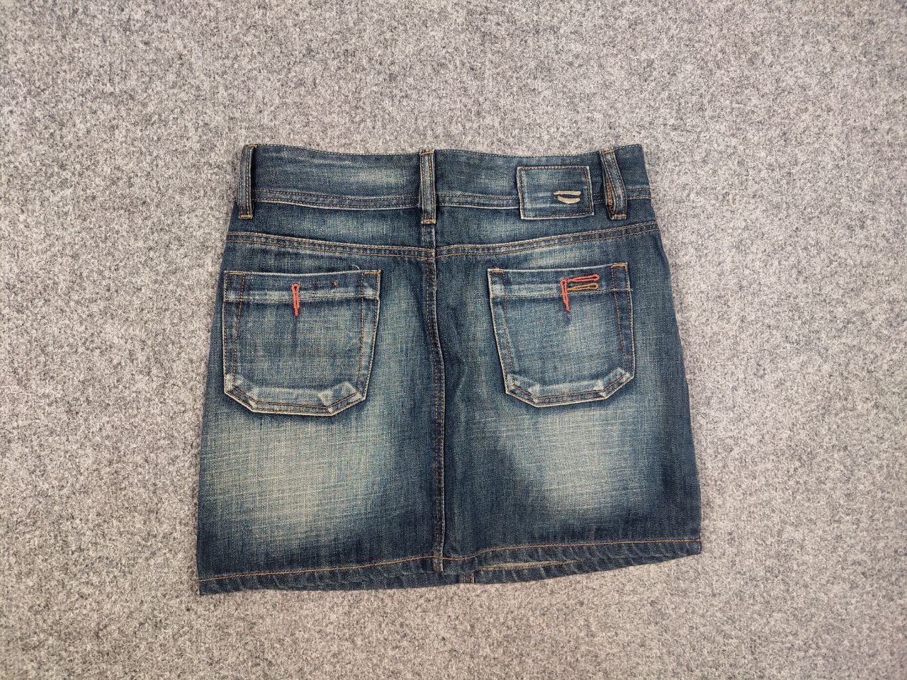 Diesel Vintage Diesel Y2K Style Mini Skirt Washed Faded Denim Size 32" / US 10 / IT 46 - 8 Thumbnail