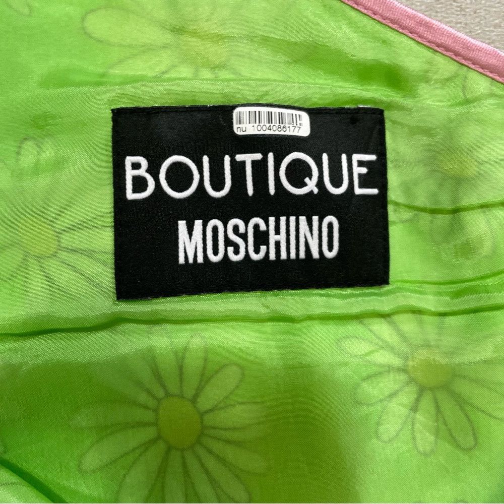 Moschino BOUTIQUE MOSCHINO One Shoulder Green Floral Dress Size 6 Size M / US 6-8 / IT 42-44 - 6 Thumbnail