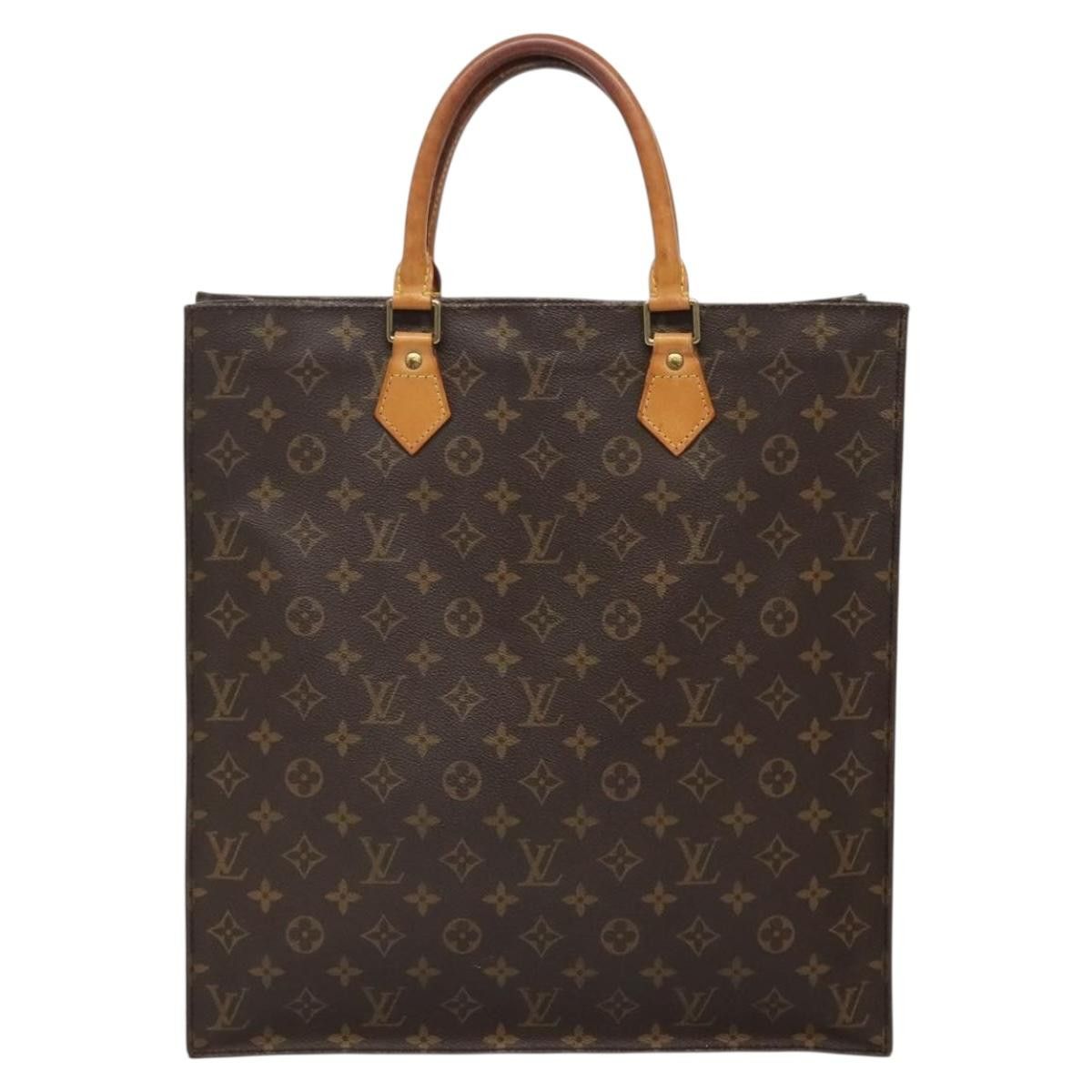 Louis Vuitton LOUIS VUITTON Monogram Sac Plat Hand Bag M51140 Size ONE SIZE - 13 Thumbnail
