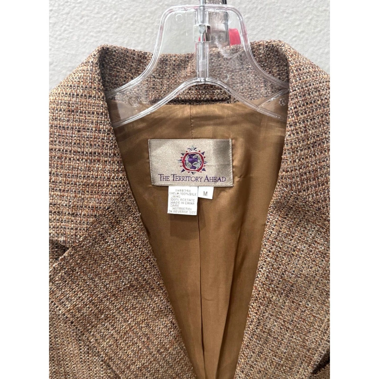The Territory Ahead Territory Ahead 100% Silk MINT JACKET COAT Medium M Mens Jacket Silk Multicolor 90s Event undefined Size US M / EU 48-50 / 2 - 3 Thumbnail