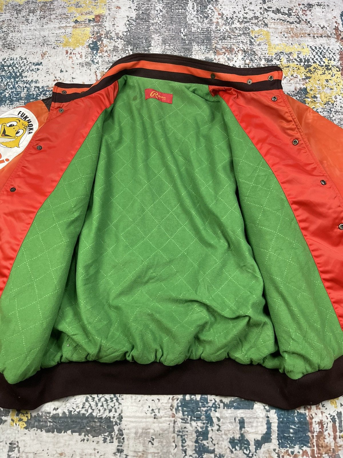 Asics Vintage 90s Asics Back Big Icon Stadium Jacket Size US L / EU 52-54 / 3 - 14 Thumbnail
