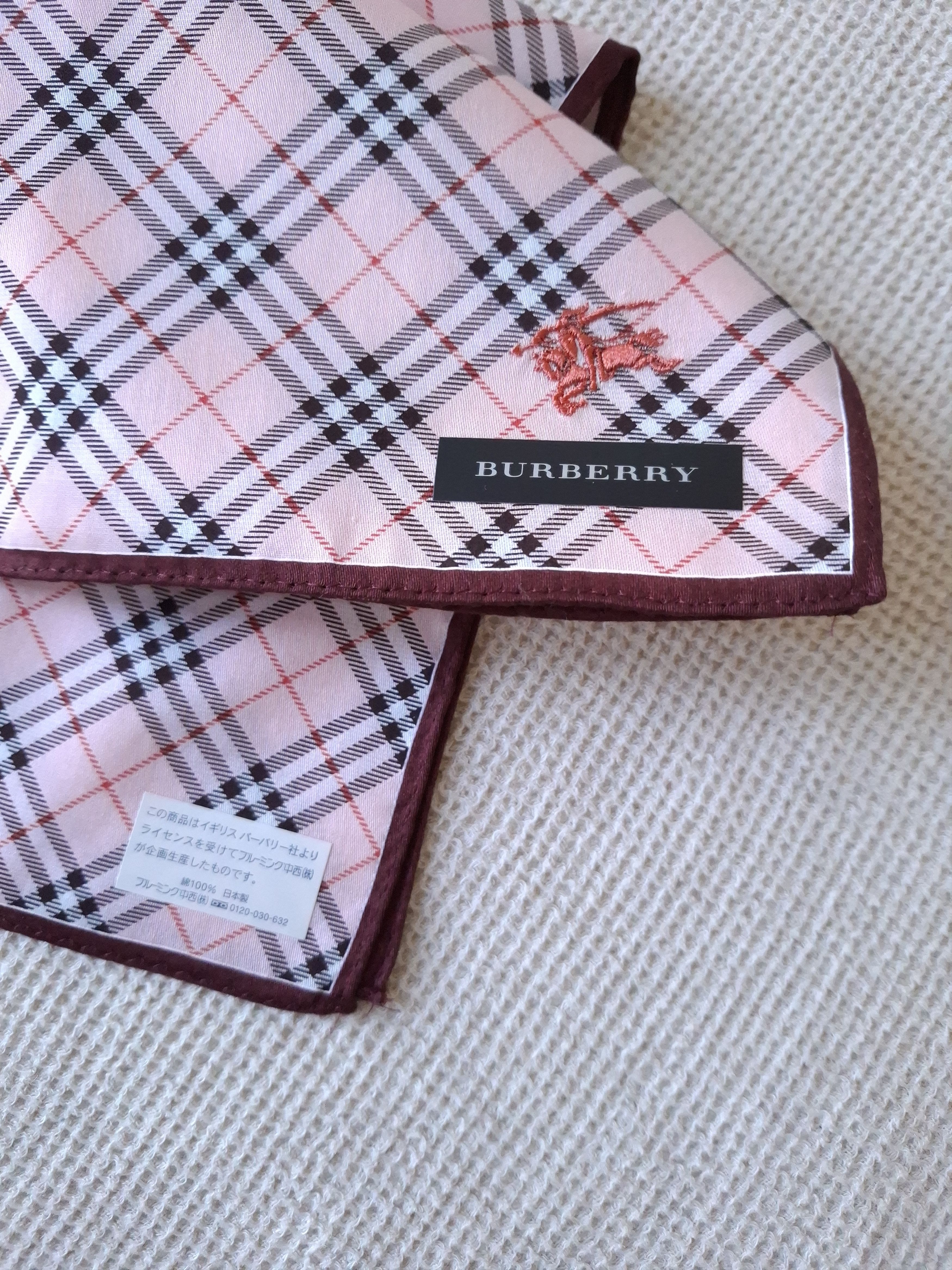 Burberry × Vintage NEW Vintage Burberry Bandana/Handkerchief/scarf Japan Size ONE SIZE - 4 Thumbnail
