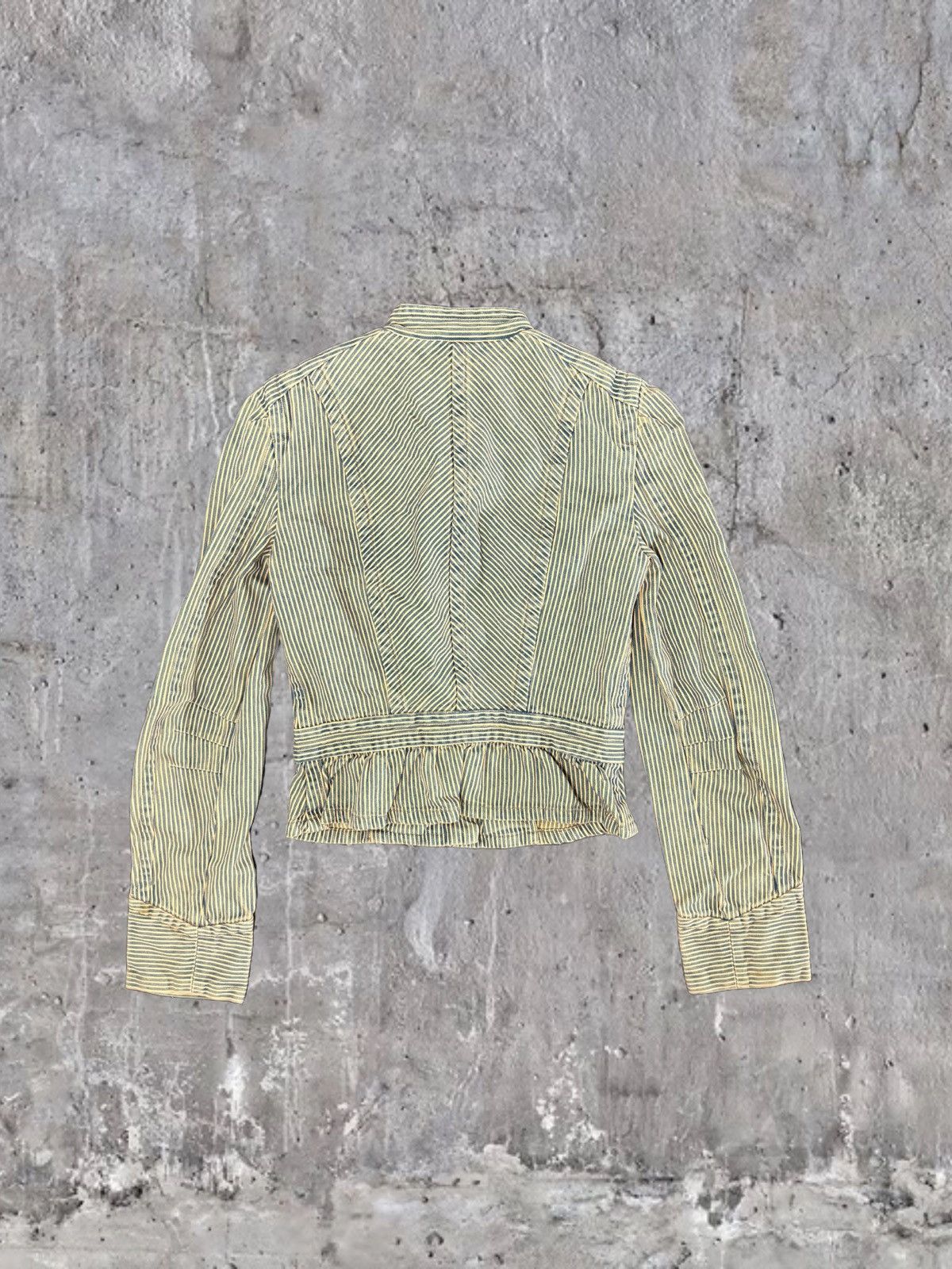 Marc Jacobs vintage marc jacobs striped denim military jacket Size S / US 4 / IT 40 - 2 Thumbnail