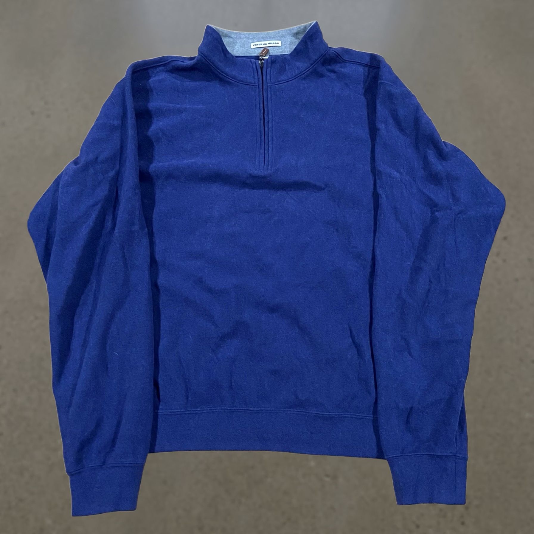 Peter Millar Peter Millar Sweater Pullover 1/4 Zip Blue Men L Regular KnIT All Seasons Golf Solid Logo Zip Front Size US L / EU 52-54 / 3 - 1 Thumbnail