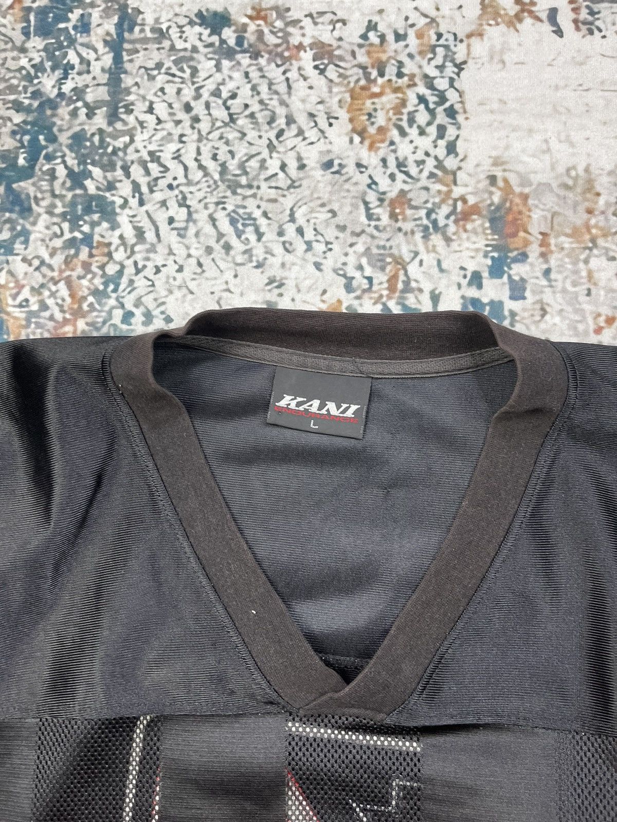 Karl Kani Vintage KANI SPORTS Big Logo Mesh Stripe Tee. Size US L / EU 52-54 / 3 - 8 Thumbnail