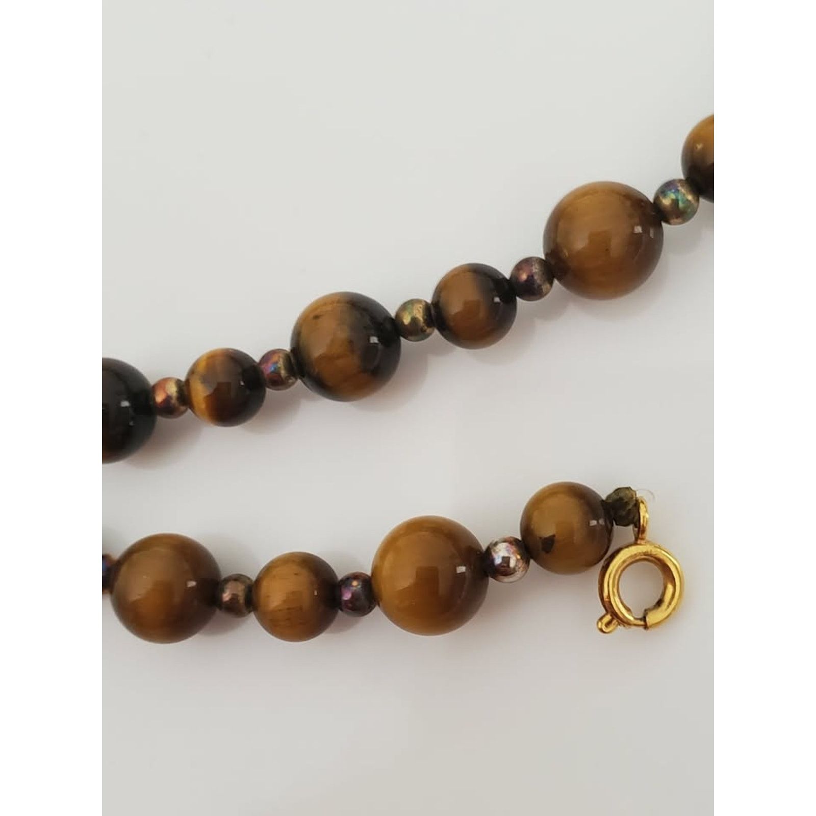 Other Vintage Tiger Eye Beaded Necklace Size ONE SIZE - 2 Thumbnail