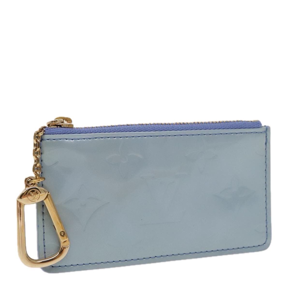 Louis Vuitton Monogram Vernis Pochette Cles Coin Purse Lavande M91249 Auth 96854, Women's