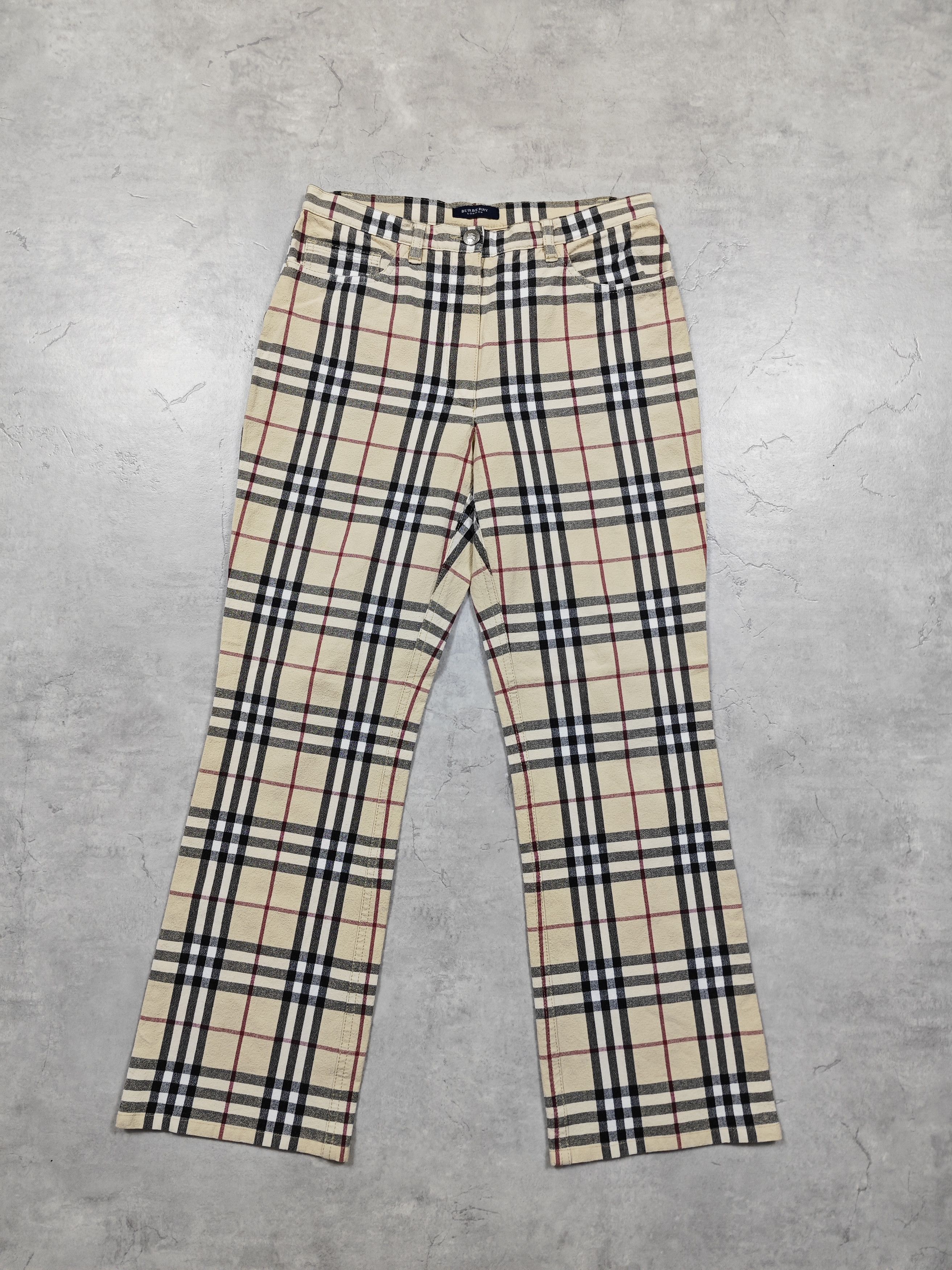 Burberry Burberry Vintage Monogram Pants Size 26" / US 2 / IT 38 - 1 Thumbnail