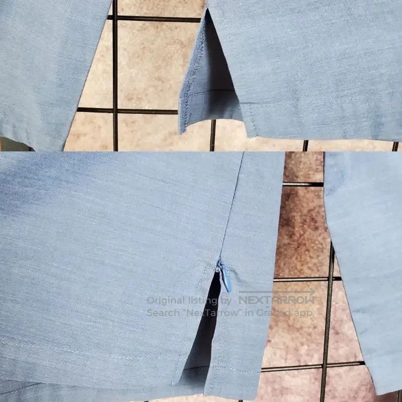 Burberry Burberry Lightweight Blue Hooded Long Sleeve Tee. Size M / US 6-8 / IT 42-44 - 6 Thumbnail