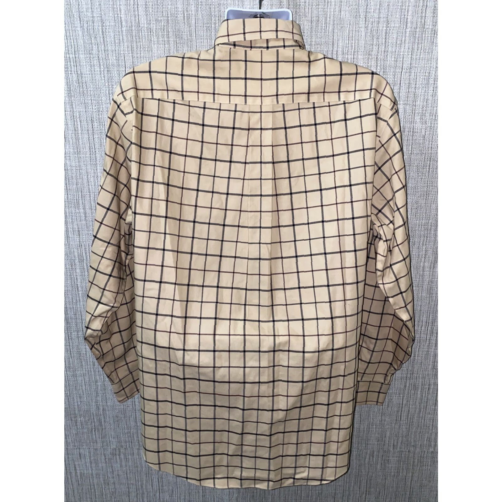 Brooks Brothers Brooks Brothers Shirt Mens Beige Long Sleeve Button-Front Size M Regular Cotton Button-Up Collared Check Vintage No Size US M / EU 48-50 / 2 - 5 Thumbnail