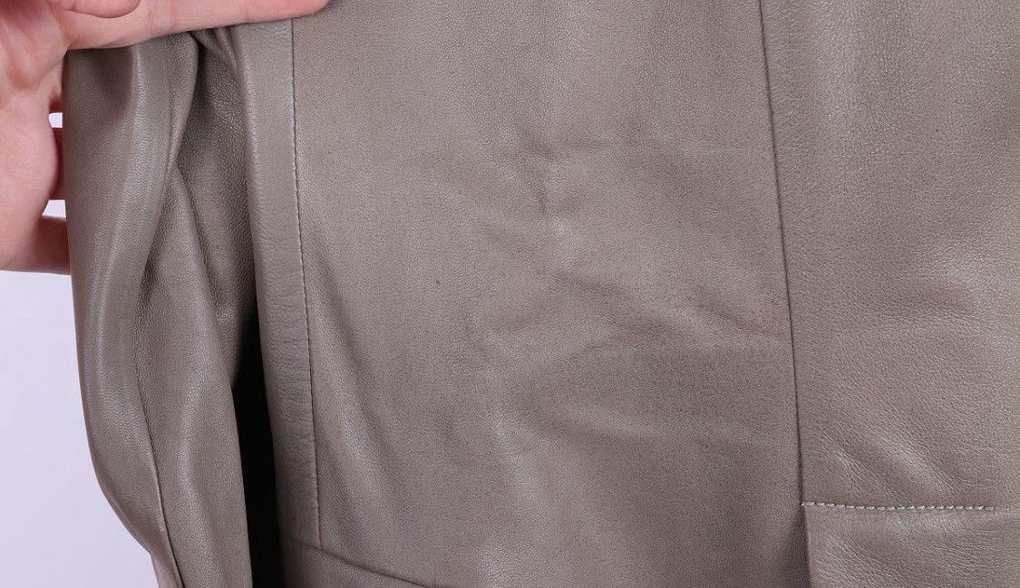 Hermes Hermes Leather Agneau Lambskin Anino Blazer Jacket Size US XL / EU 56 / 4 - 4 Thumbnail