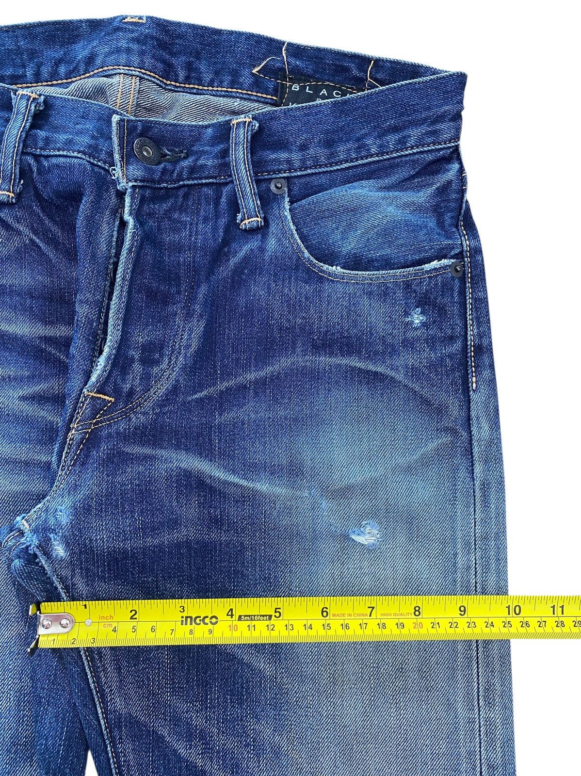 Japanese Brand Japanese Brand X Selvedge Whiskered Straight Leg Style Jeans Size US 30 / EU 46 - 7 Thumbnail