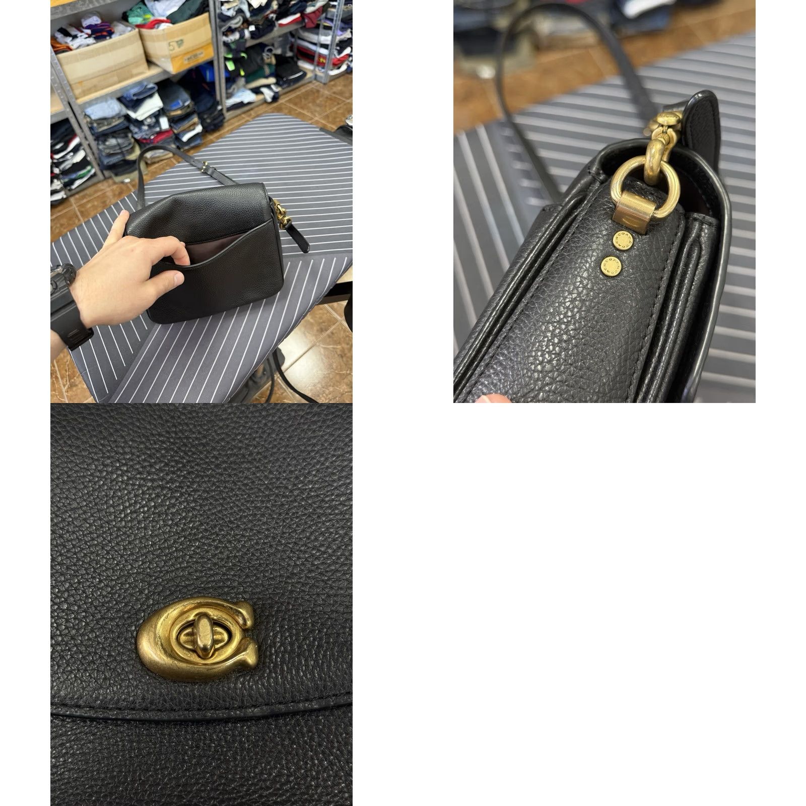 Coach Coach Cassie Crossbody Leather Bag Luxury Rare Black Woman OS Size ONE SIZE - 9 Thumbnail