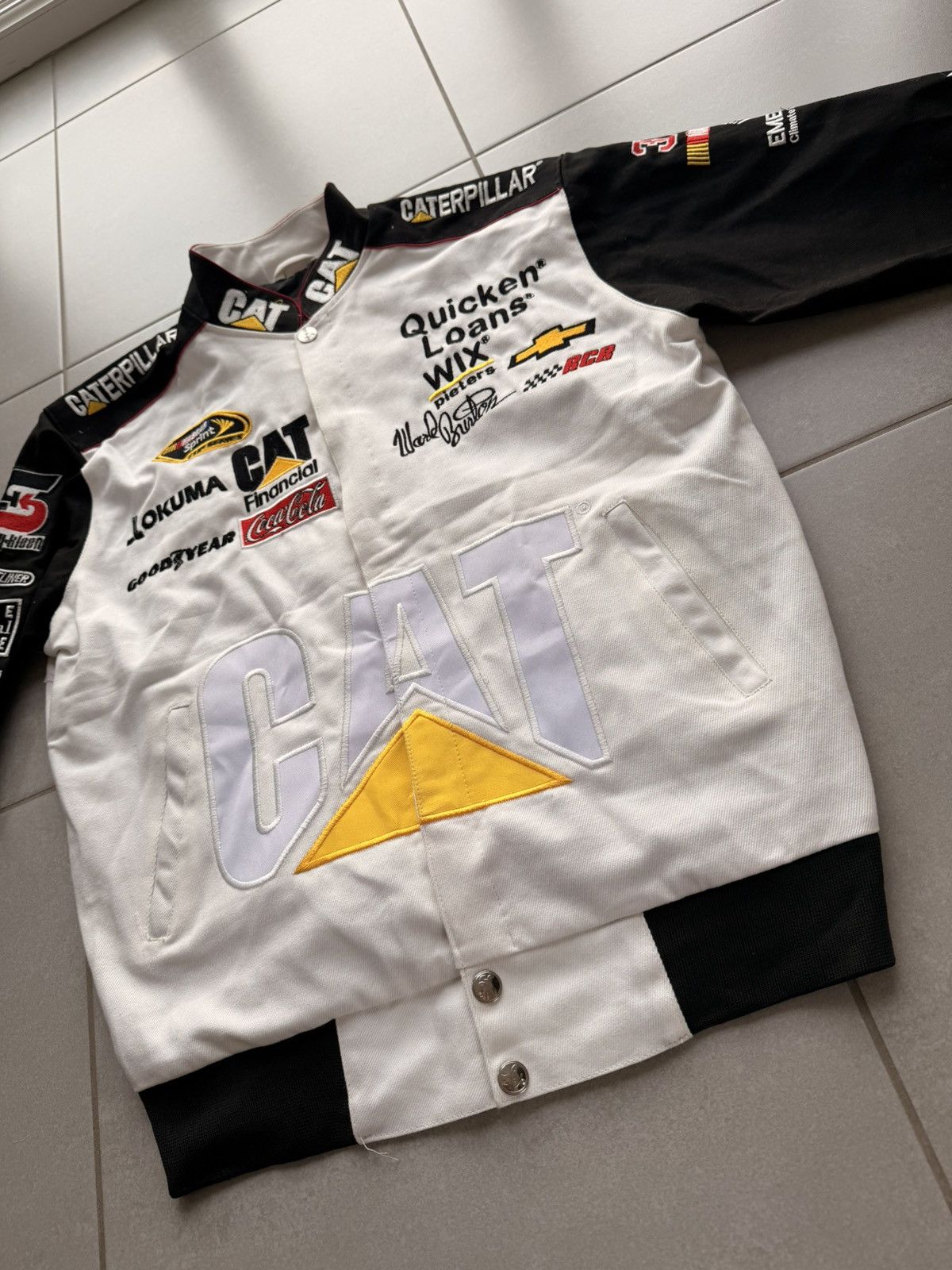 JH Design Nascar racing jacket caterpillar logos embroidered -Size L Size US L / EU 52-54 / 3 - 3 Thumbnail