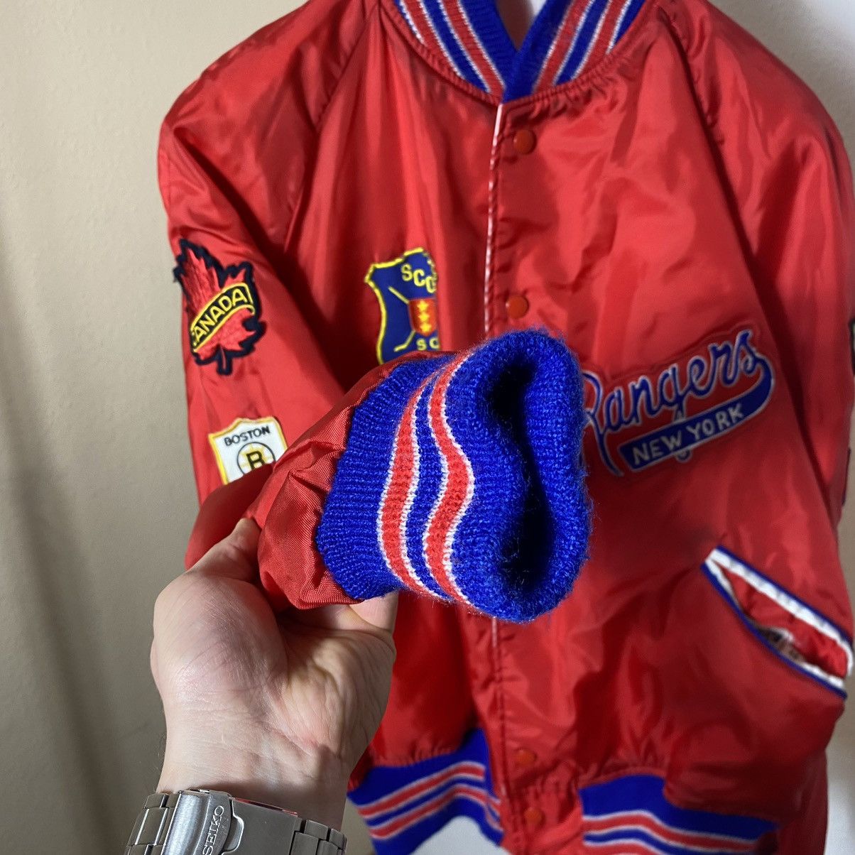Vintage Vintage 70s Bomber Gerry Cosby Bomber hockey team patches Size US S / EU 44-46 / 1 - 13 Thumbnail