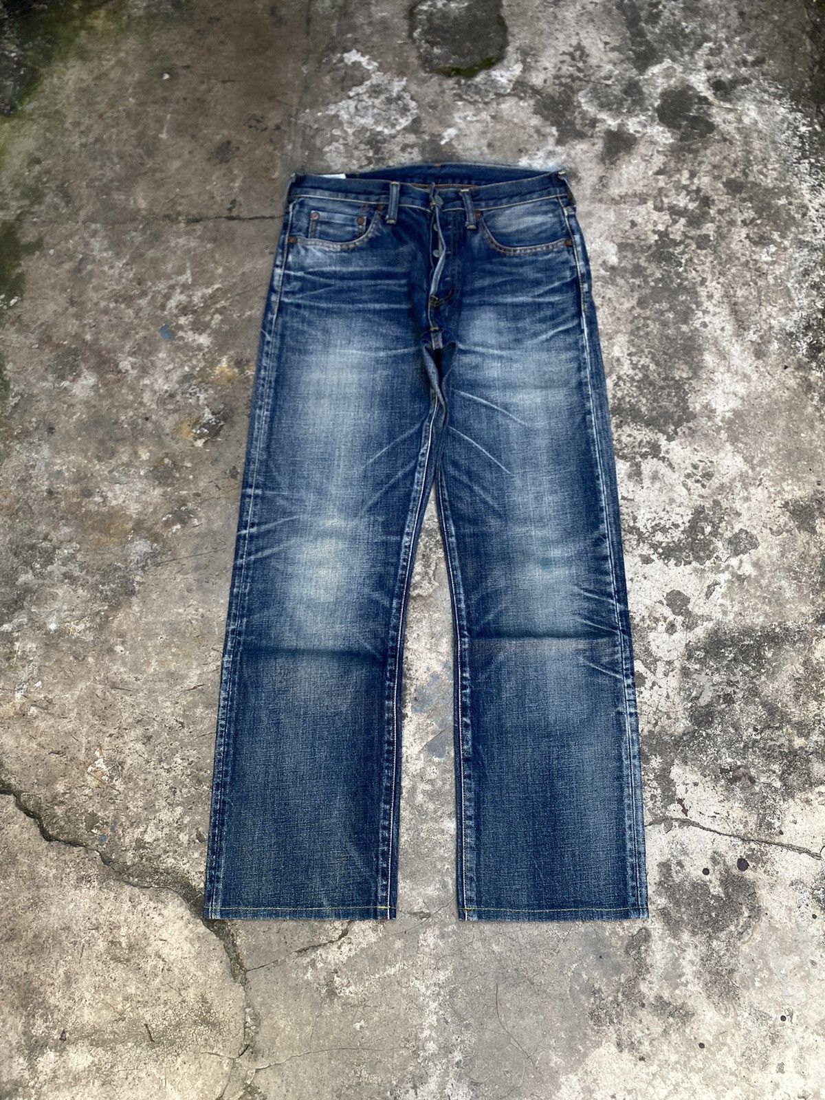 Studio D'Artisan Distressed Studio D’Artisan Straight Japan Denim Pants Size US 31 - 1 Thumbnail