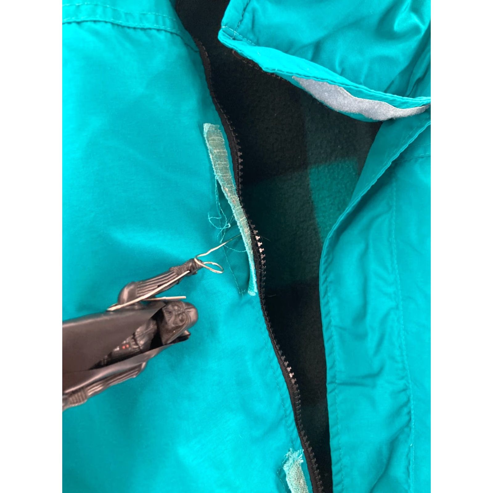 Vintage VINTAGE Columbia Coat Mens XL Blue 90s Bomber Jacket Lined Flannel Removable Inner Jacket Size US XL / EU 56 / 4 - 7 Thumbnail
