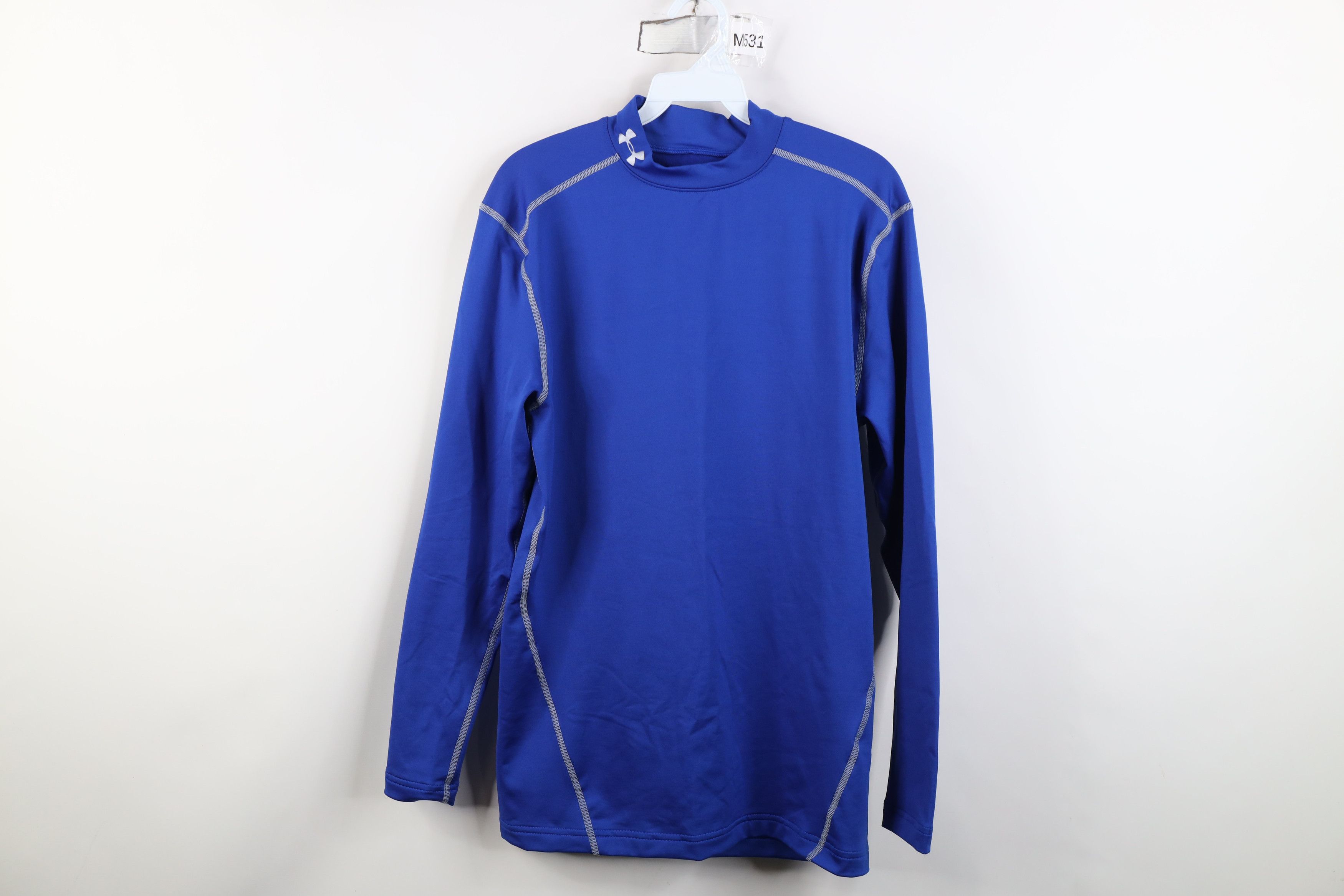 Under Armour Under Armour Compression Mock Neck Long Sleeve T-Shirt Blue Size US XL / EU 56 / 4 - 1 Thumbnail