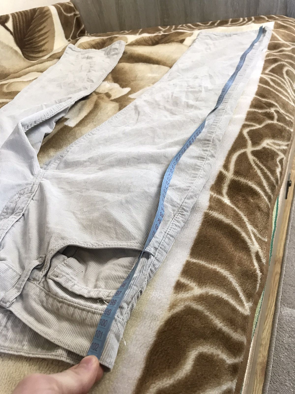 Levi's 🔥 Y2K Vintage Levi’s 507 Cream Bootcut Corduroy Pants 32x32 Size US 32 / EU 48 - 12 Thumbnail