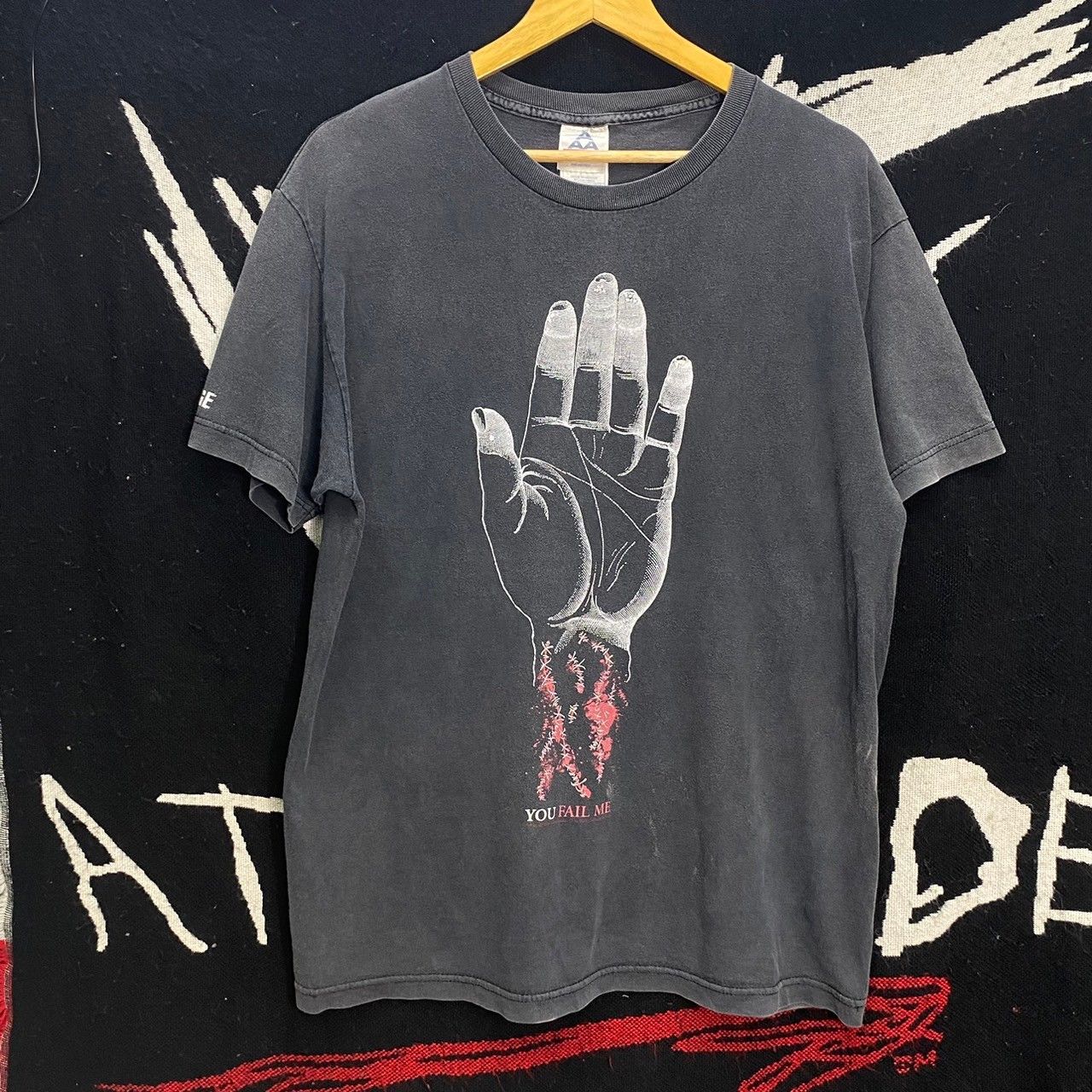 image of Band Tees x Rock Band Converge You Fail Me Vintage 2004 Band Promo Shirt L in Black (Size Large)