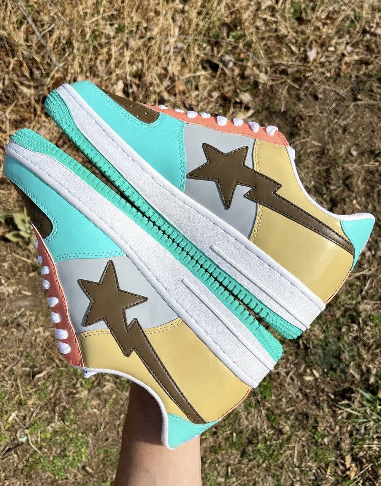 Bape Bapesta Pastel 2009 Size US 10 / EU 43 - 3 Thumbnail