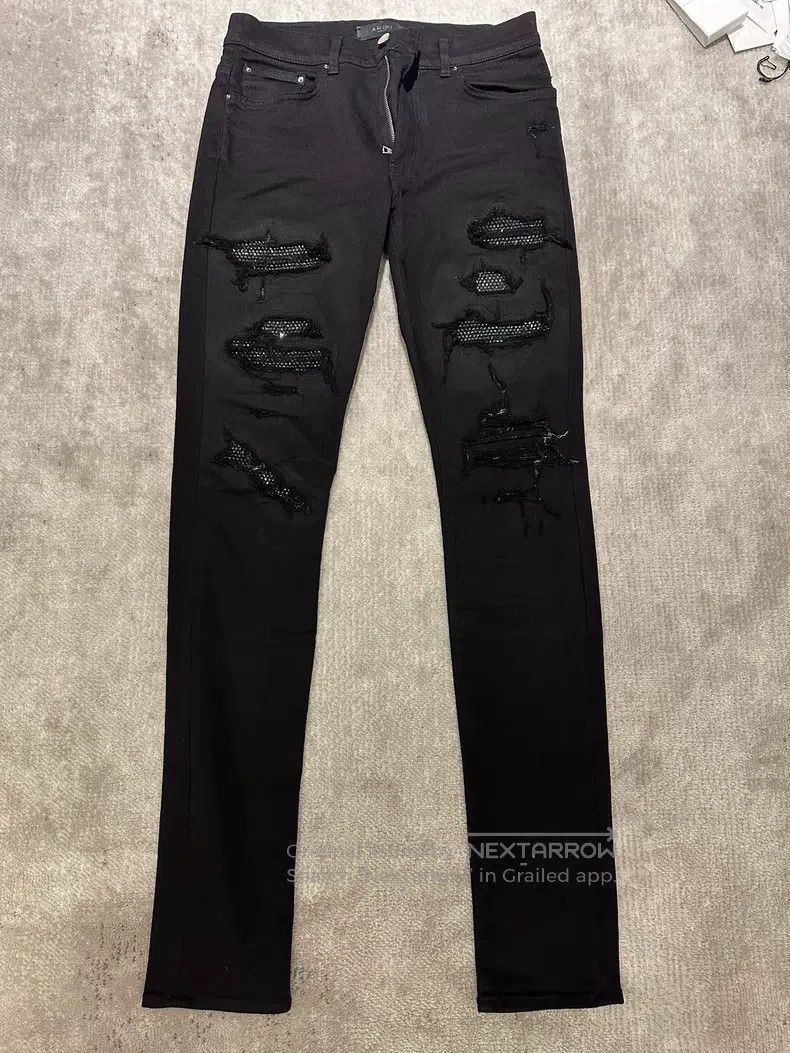 Amiri Amiri Size 31 Black Diamond jeans Size US 31 - 1 Thumbnail
